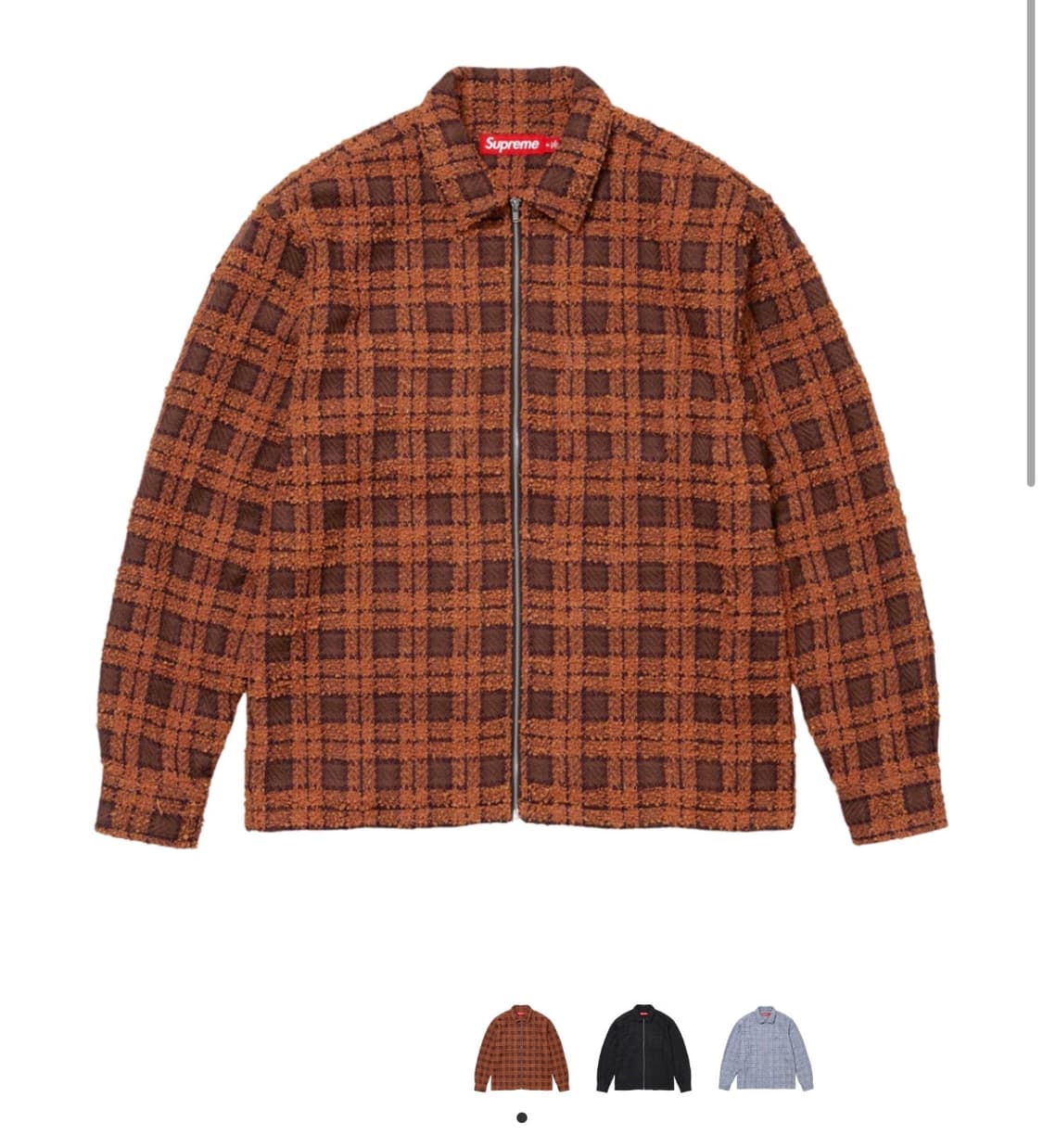 슈프림 체크셔츠자켓 상품이미지1