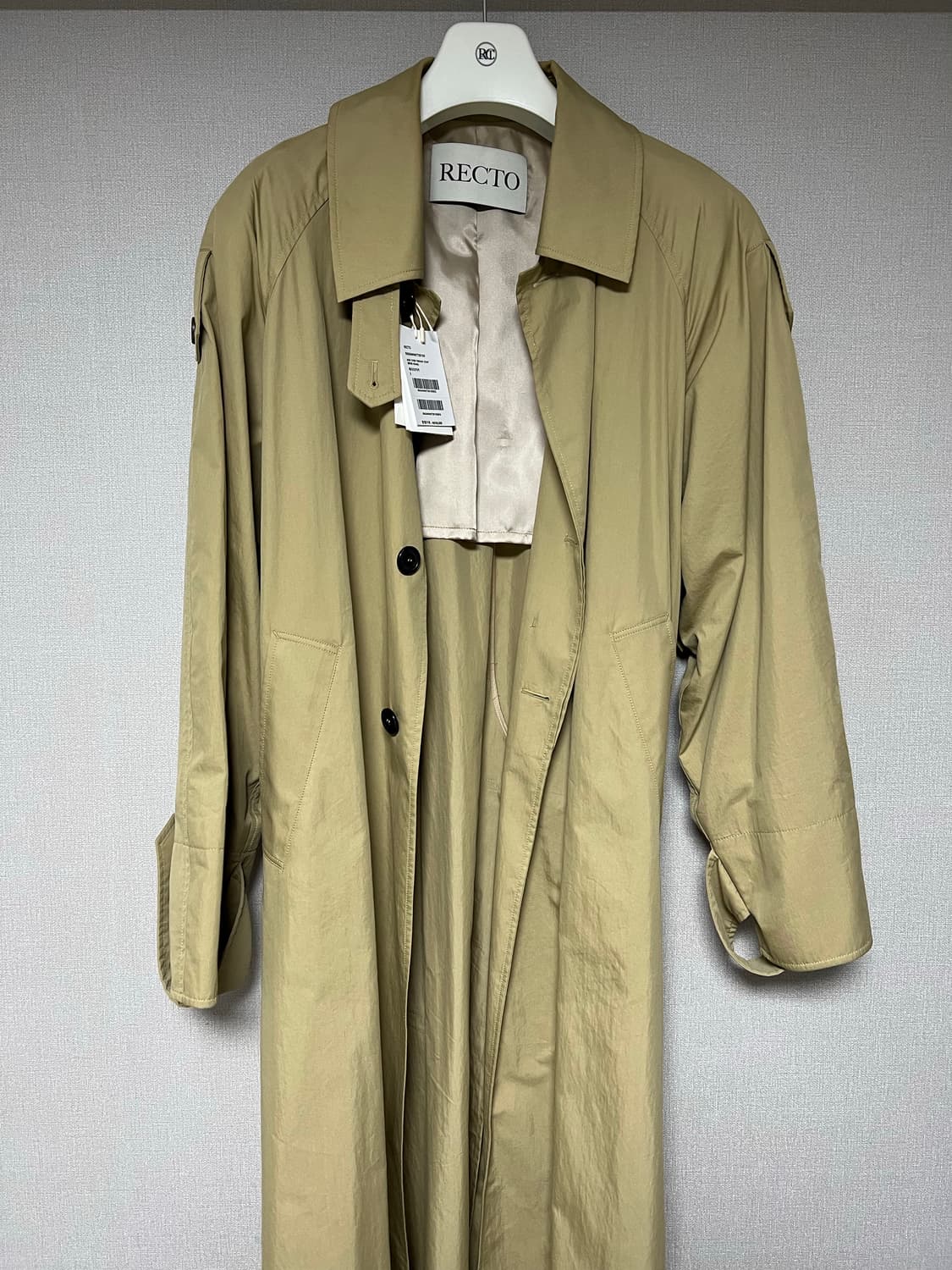 [L]렉토 잭 오버 트렌치코트 베이지 상품이미지3