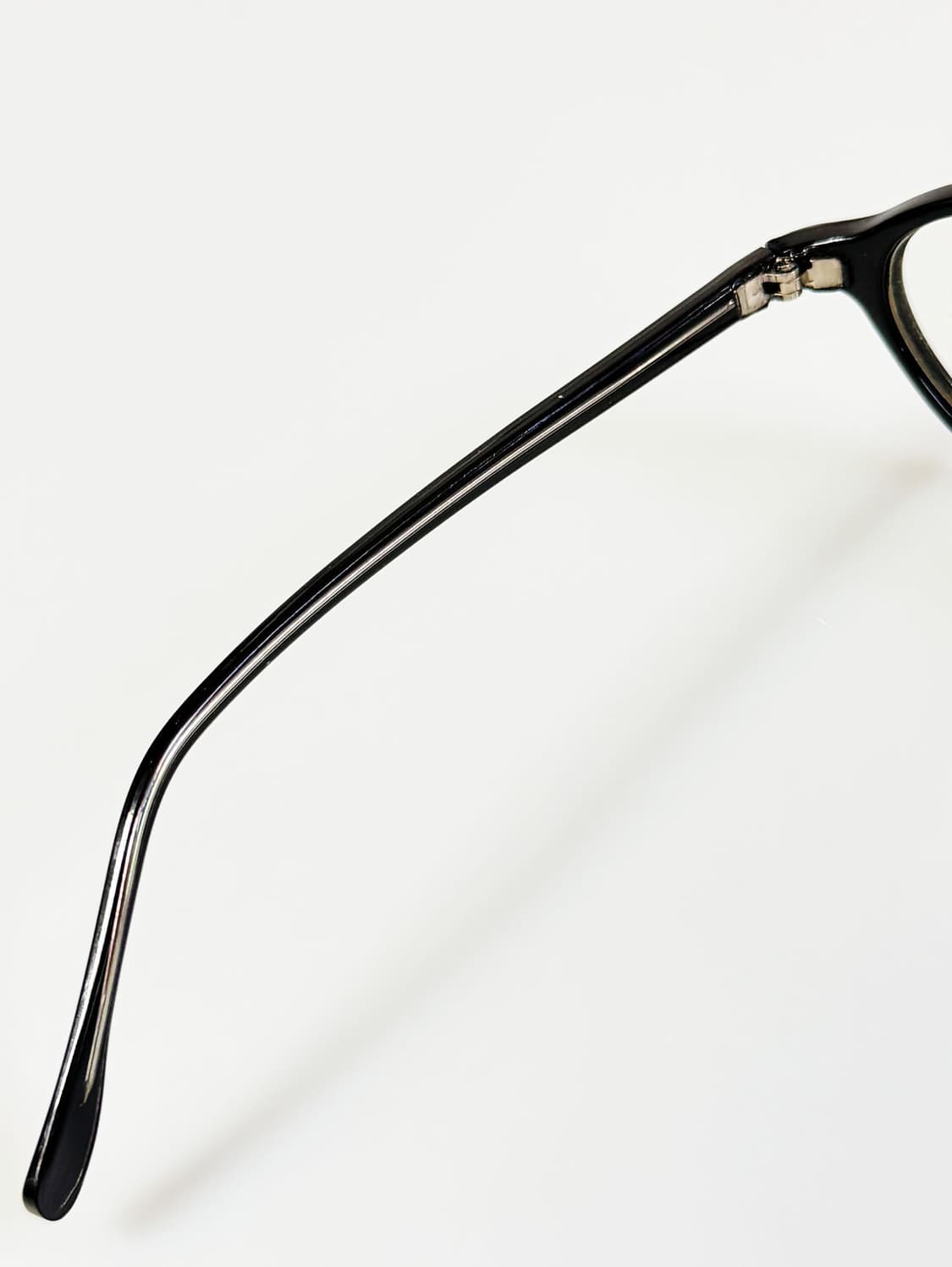 90s 블랙 오벌 뿔테 오버사이즈 프레임 빈티지 안경 상품이미지7