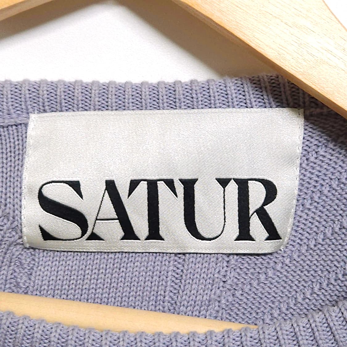 105)Satur 세터 케이블 니트 라벤더 상품이미지4