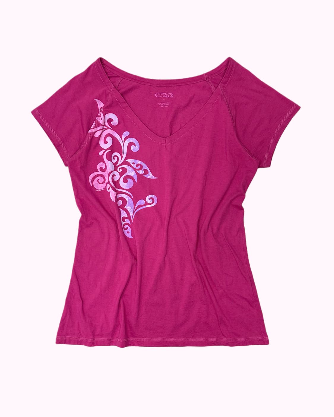 magenta pima cotton t-shirt 상품이미지2