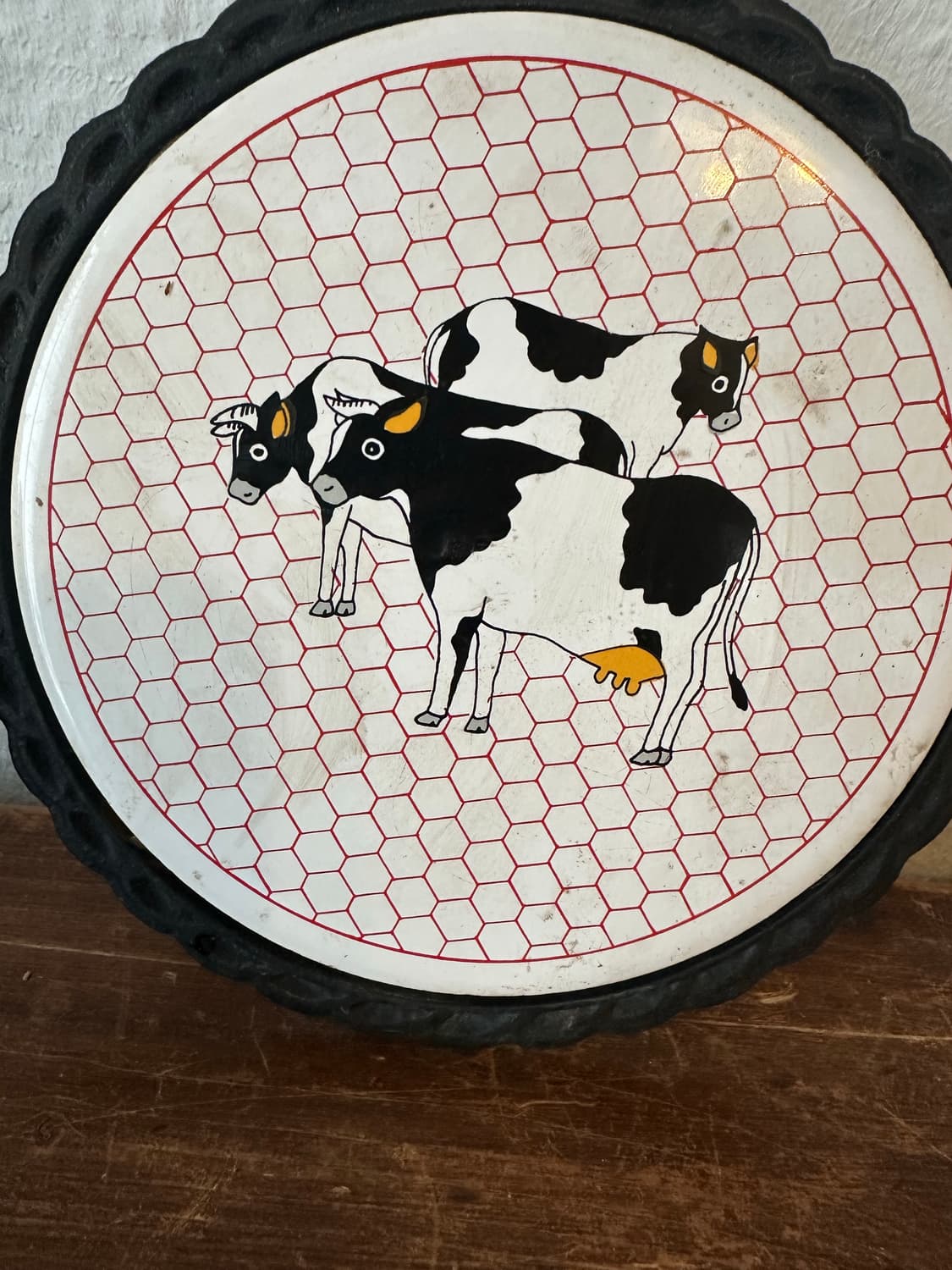 독일)빈티지 주물 젖소벽걸이 상품이미지2