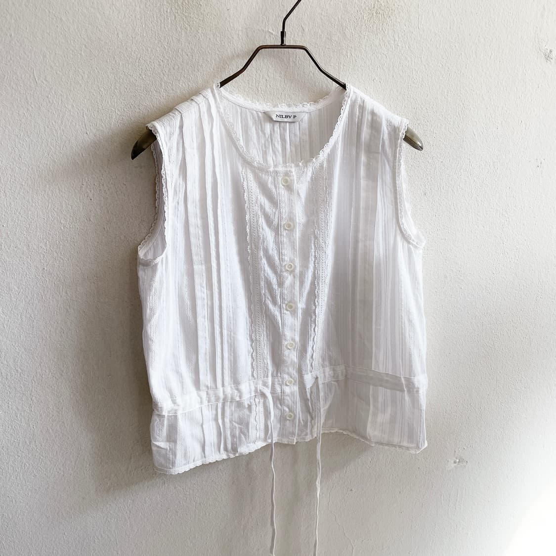 24SS 닐바이피 레이스 패치 썸머 블라우스 상품이미지8