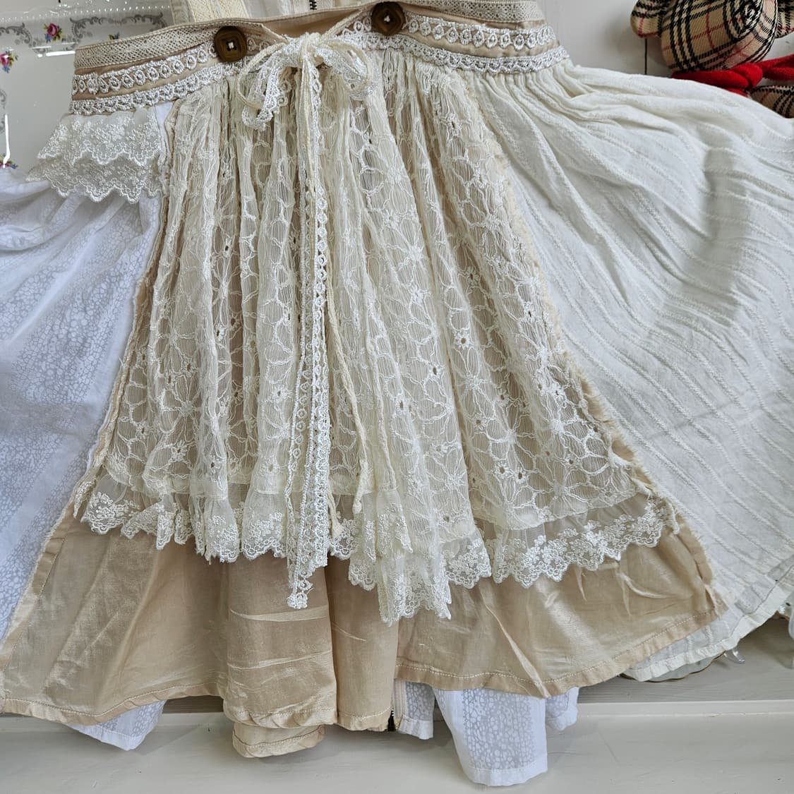 풀문 페이즐리 레이스 레이어드 점퍼스커트 상품이미지8