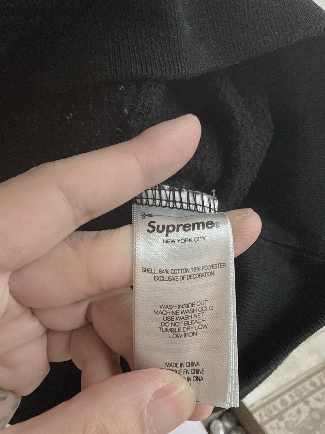 슈프림 디비전 후드 블랙 24FW 상품이미지5