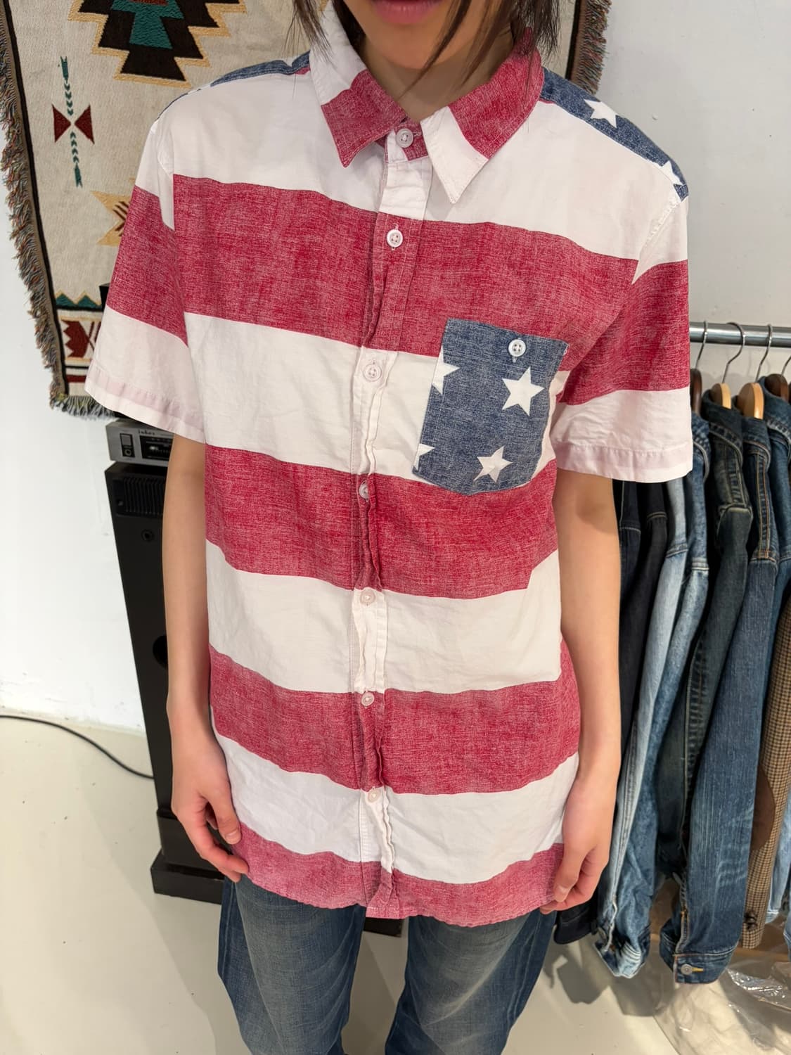 American Flag 반팔 남방 상품이미지3