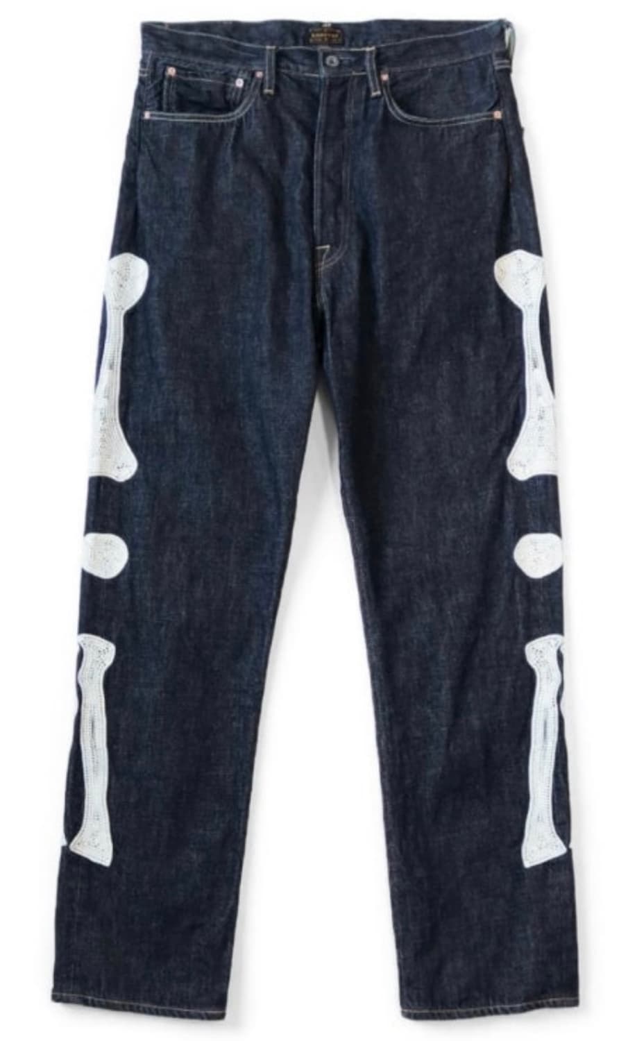 (구매) KAPITAL 12.5oz Denim 캐피탈 본 자수 데님 팬츠 상품이미지1