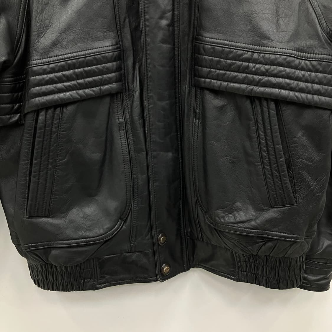 VTG 빈티지 블랙 양가죽 봄버 자켓 100 상품이미지6