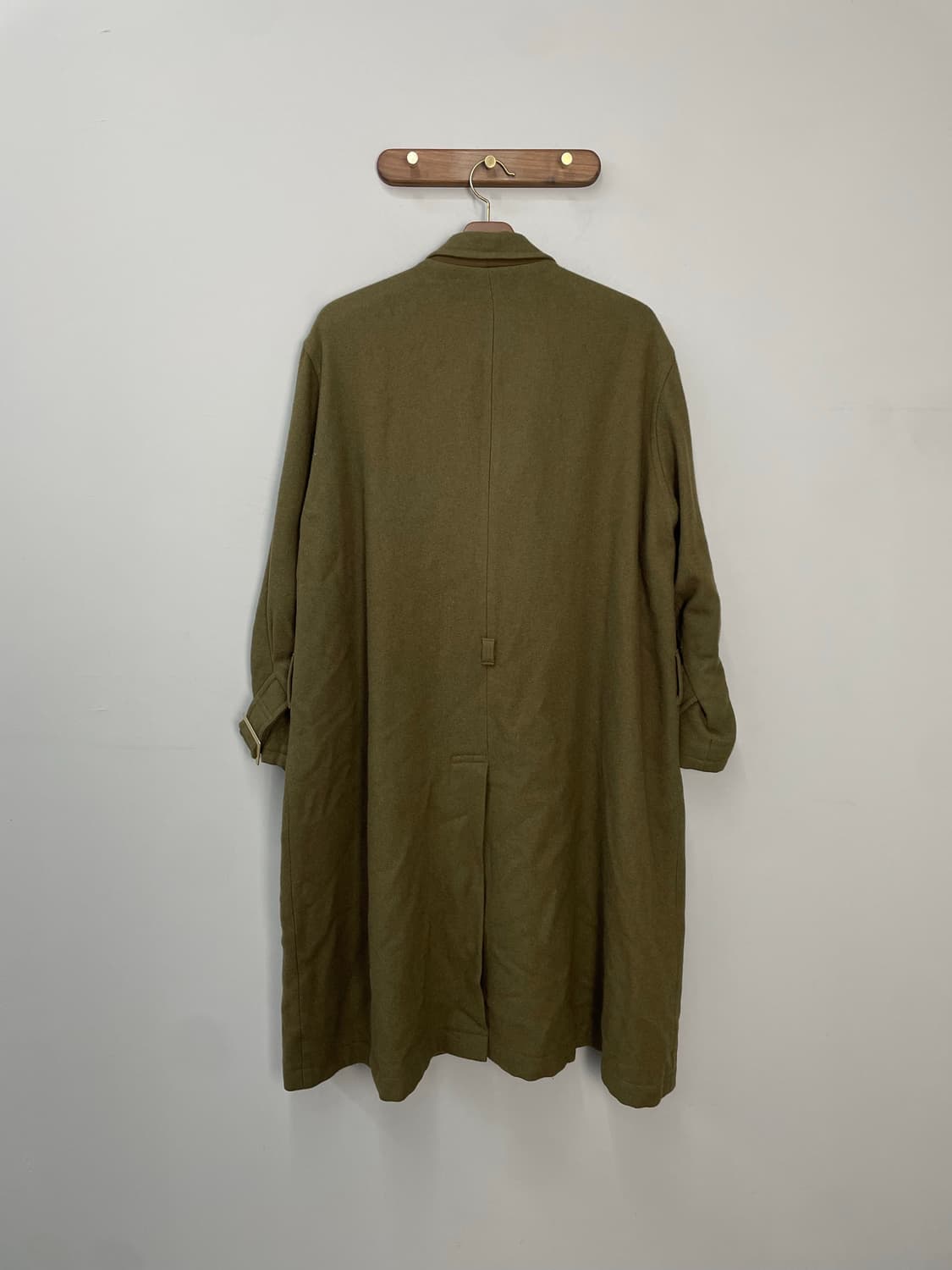 요지야마모토 카키 투웨이 롱 코트 H1674 상품이미지5