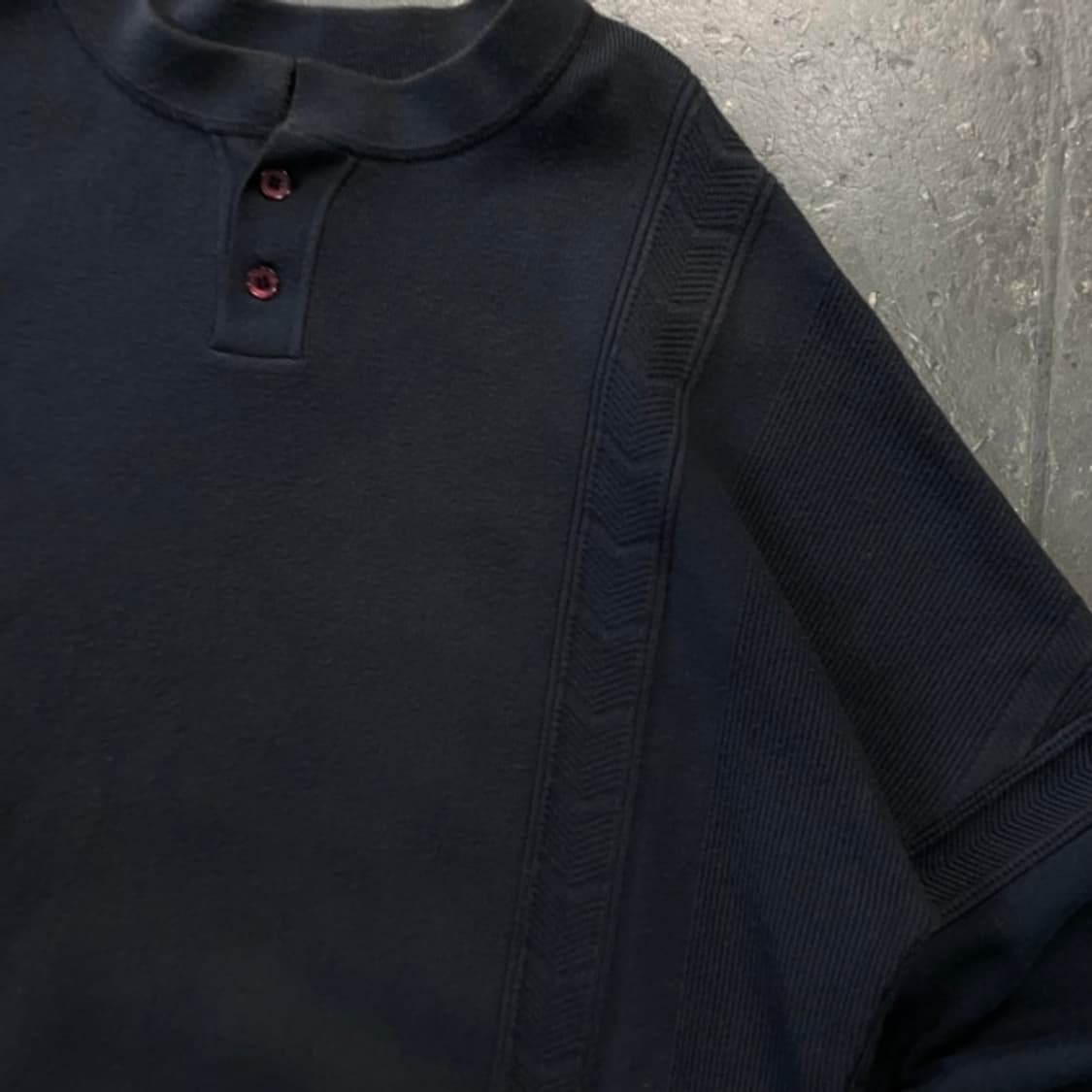 100 시스템 22FW 헨리넥 니트 상품이미지2