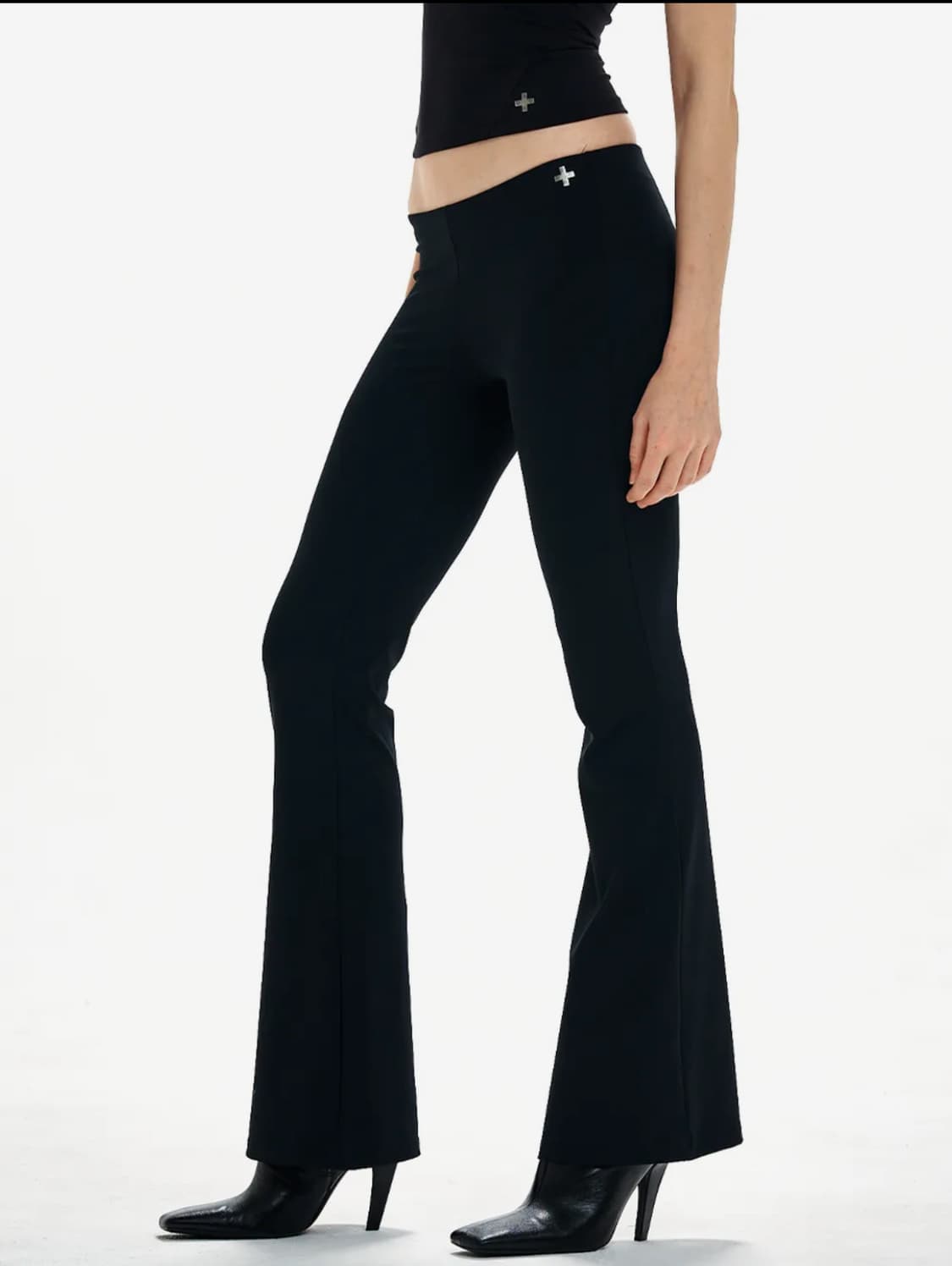 LUNA BOOTCUT LEGGINGS (BLACK) 상품이미지1