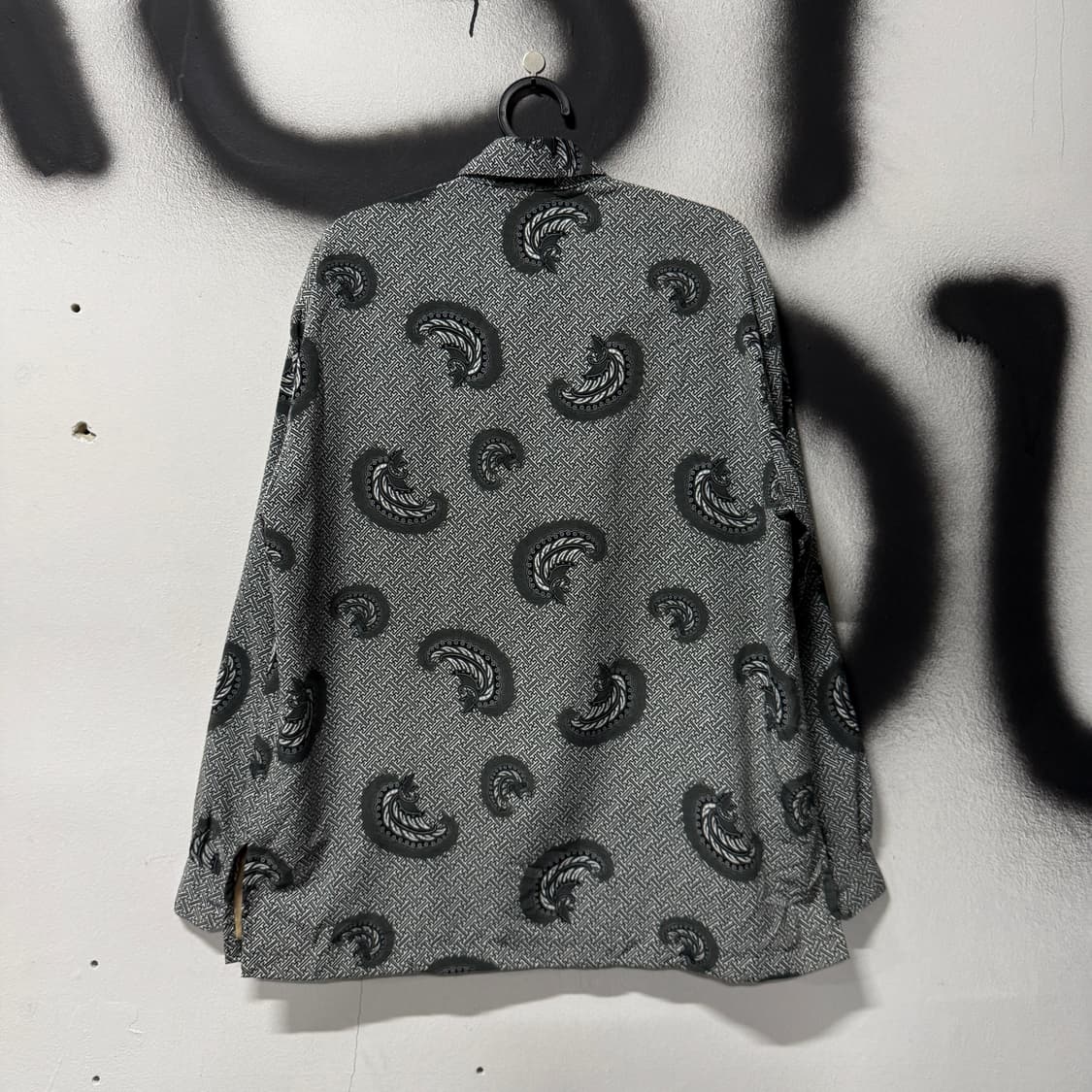 VTG 빈티지 히든 버튼 패턴 긴팔 셔츠 상품이미지2