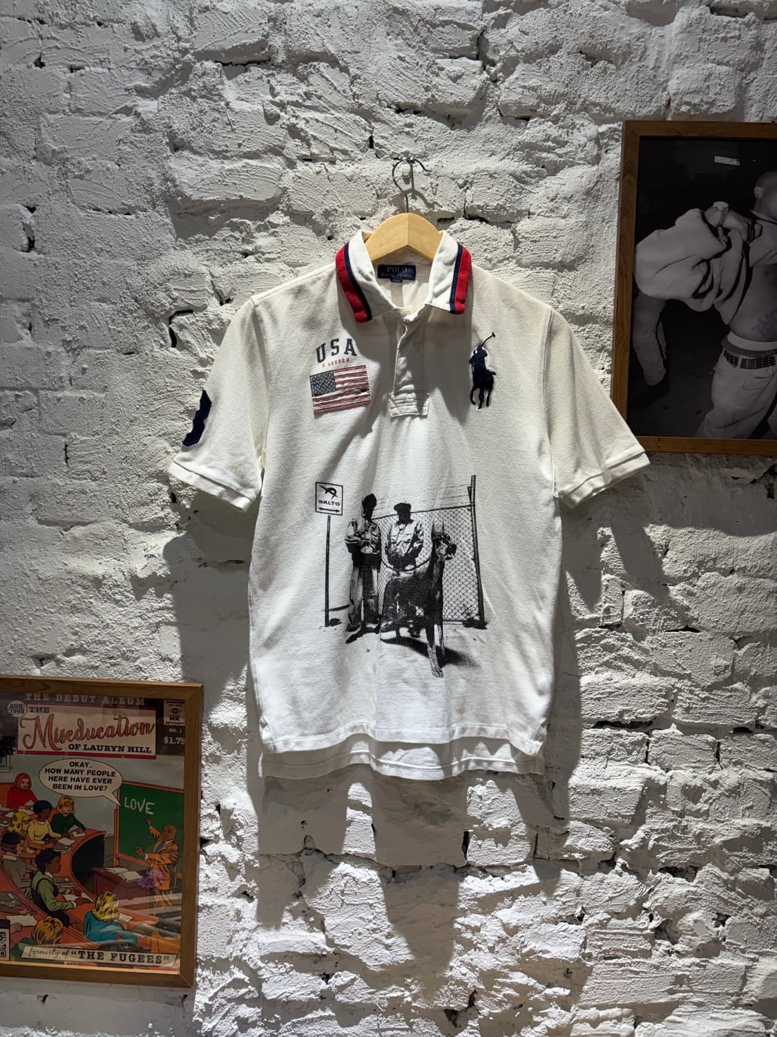 폴로 빅포니 USA 성조기 커스텀 반팔 카라 티셔츠 상품이미지1
