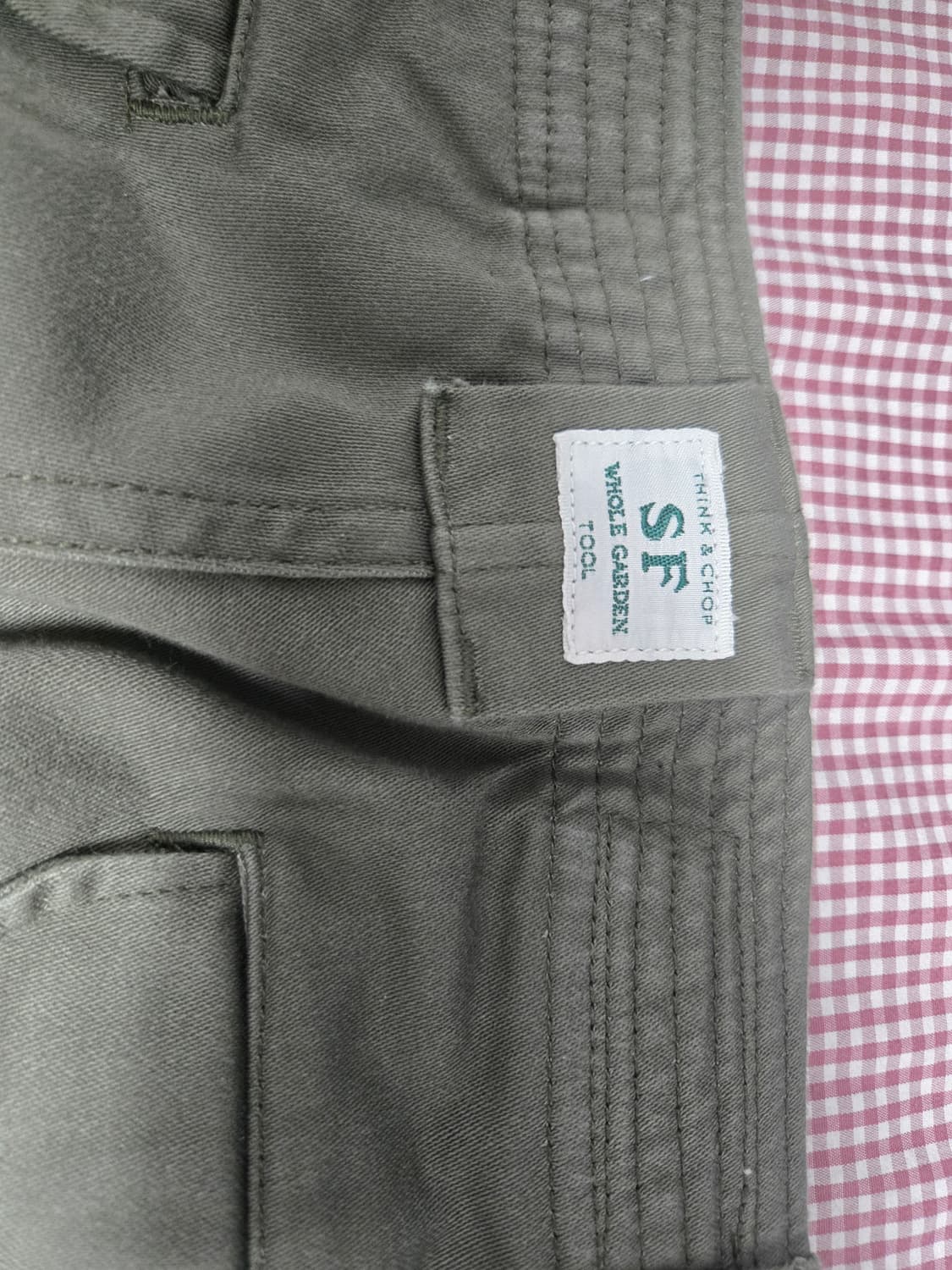 사사프라스 M.Satin Olive Overgrown 밀리터리 팬츠 상품이미지3