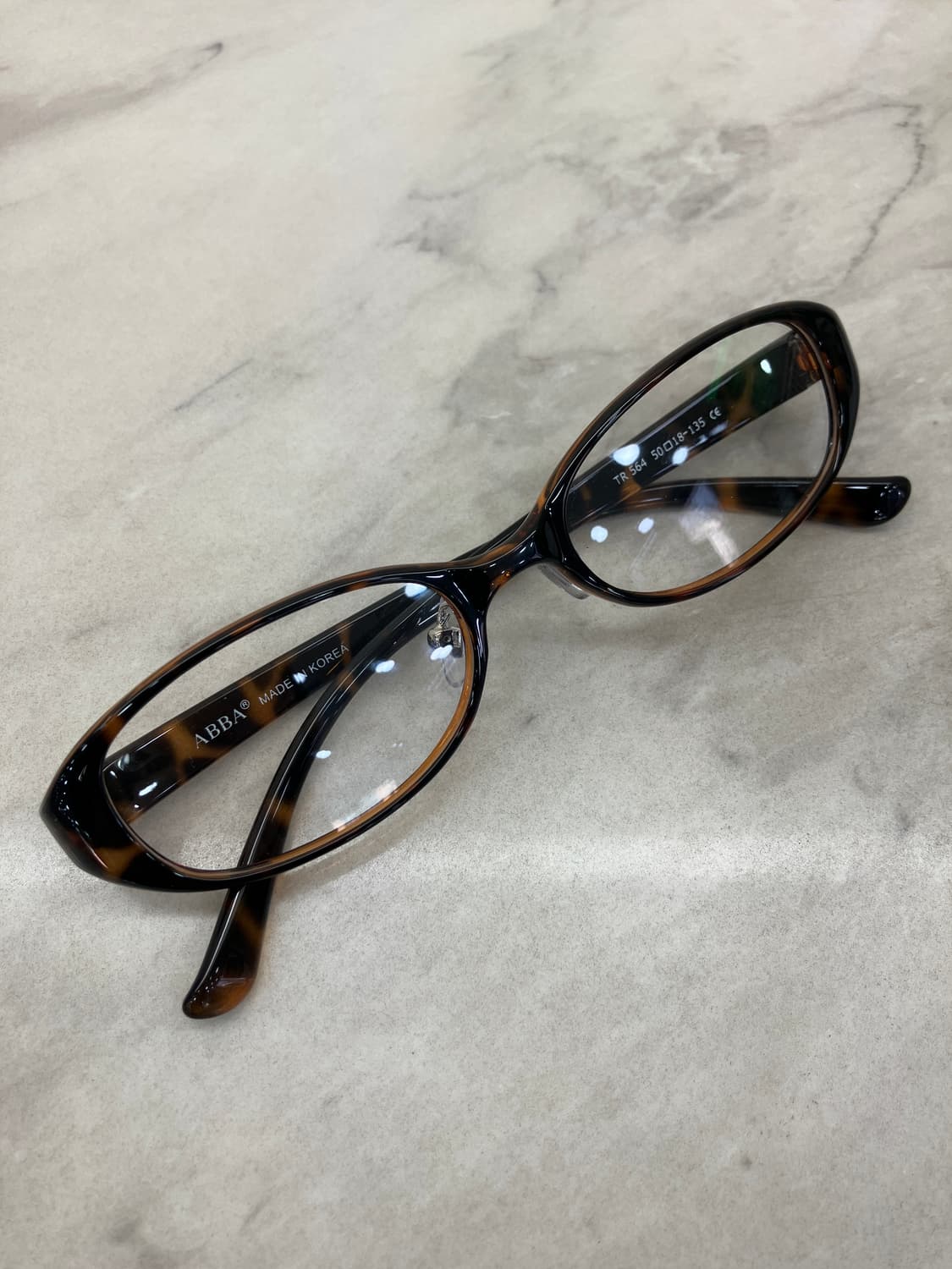 B71 AB2TR 데미 오벌 슬림 뿔테 안경564 상품이미지1