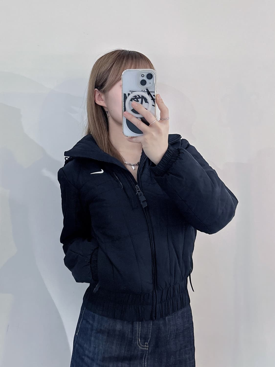 나이키 스우시 블랙 점퍼 상품이미지1