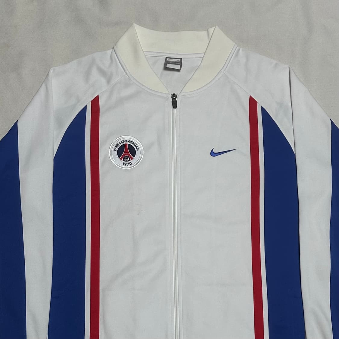 XL 나이키 파리 생제르맹 화이트 배색 트랙탑 상품이미지1