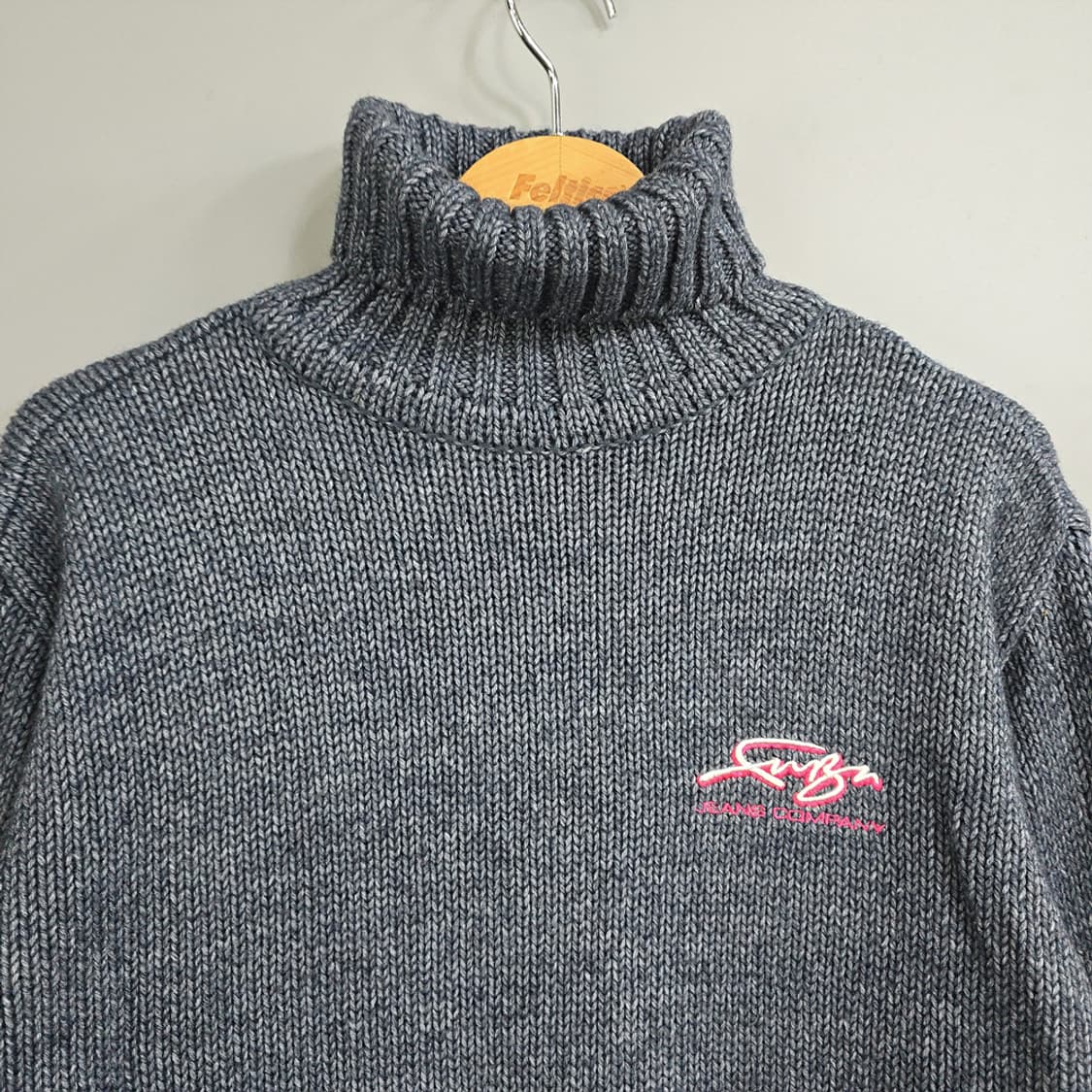 푸부(FUBU) 터틀넥 니트 그레이 95 상품이미지2