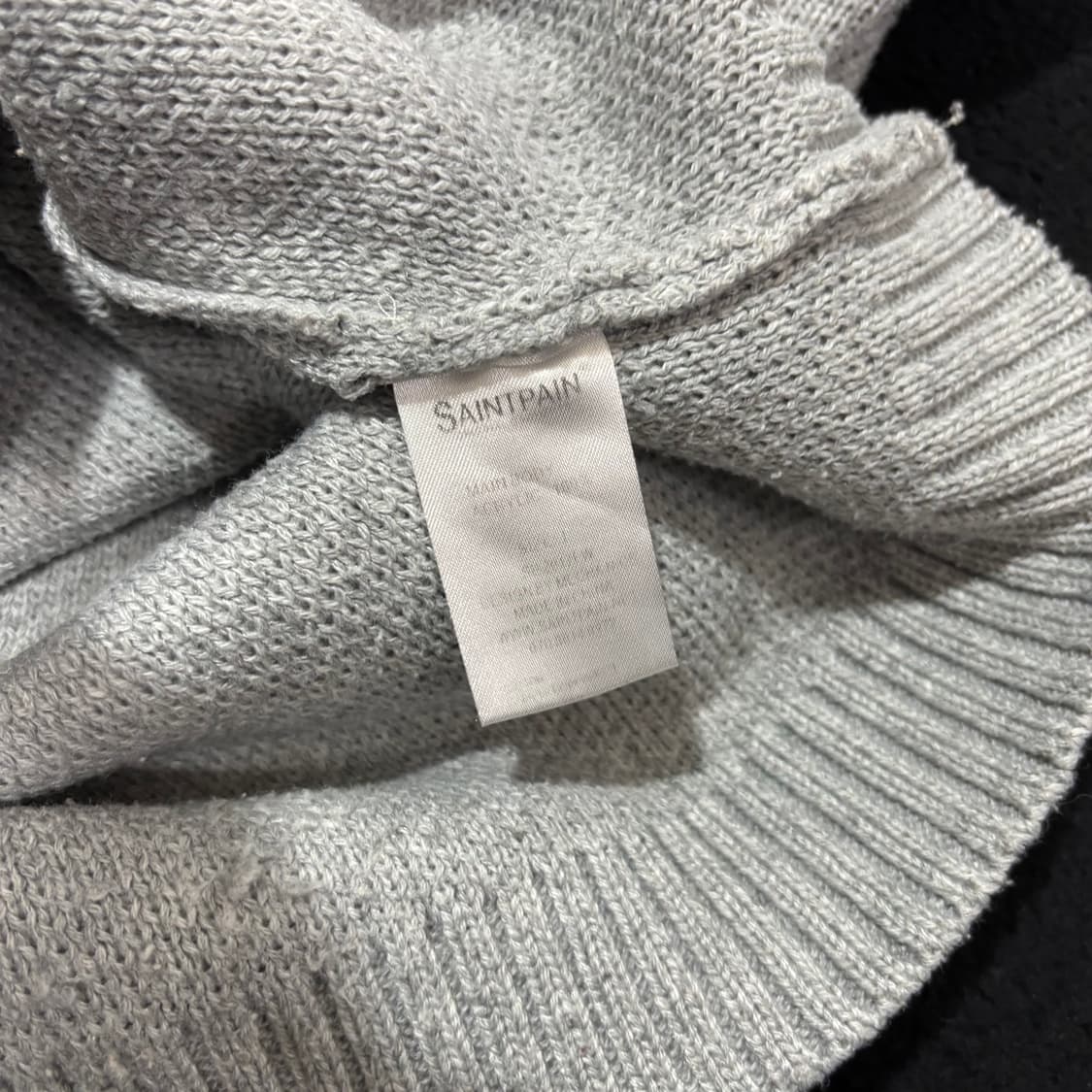 L 세인트페인 그레이 성조기 니트 상품이미지5