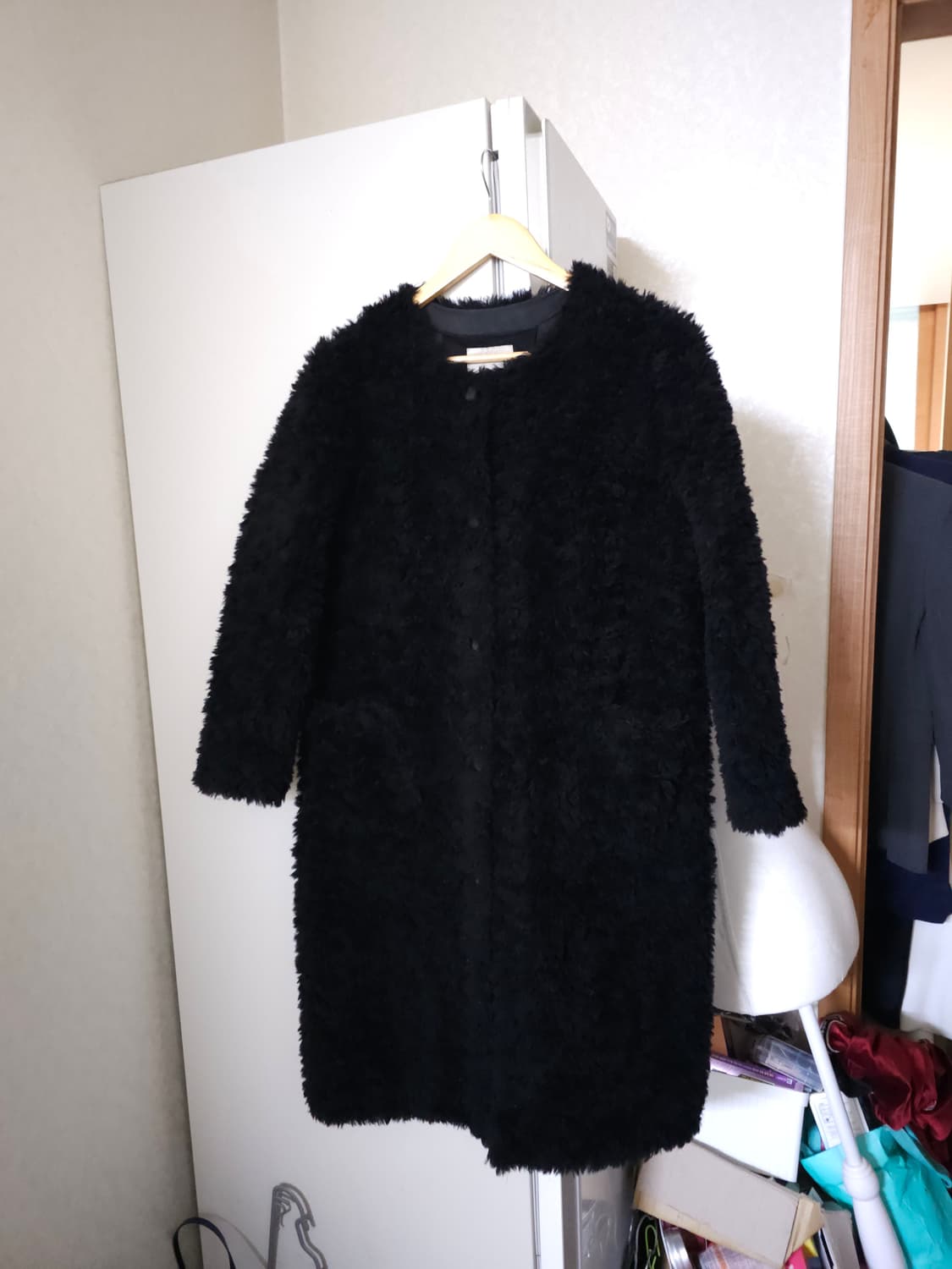 셀렙샵 양모 컬리 롱코트 상품이미지3