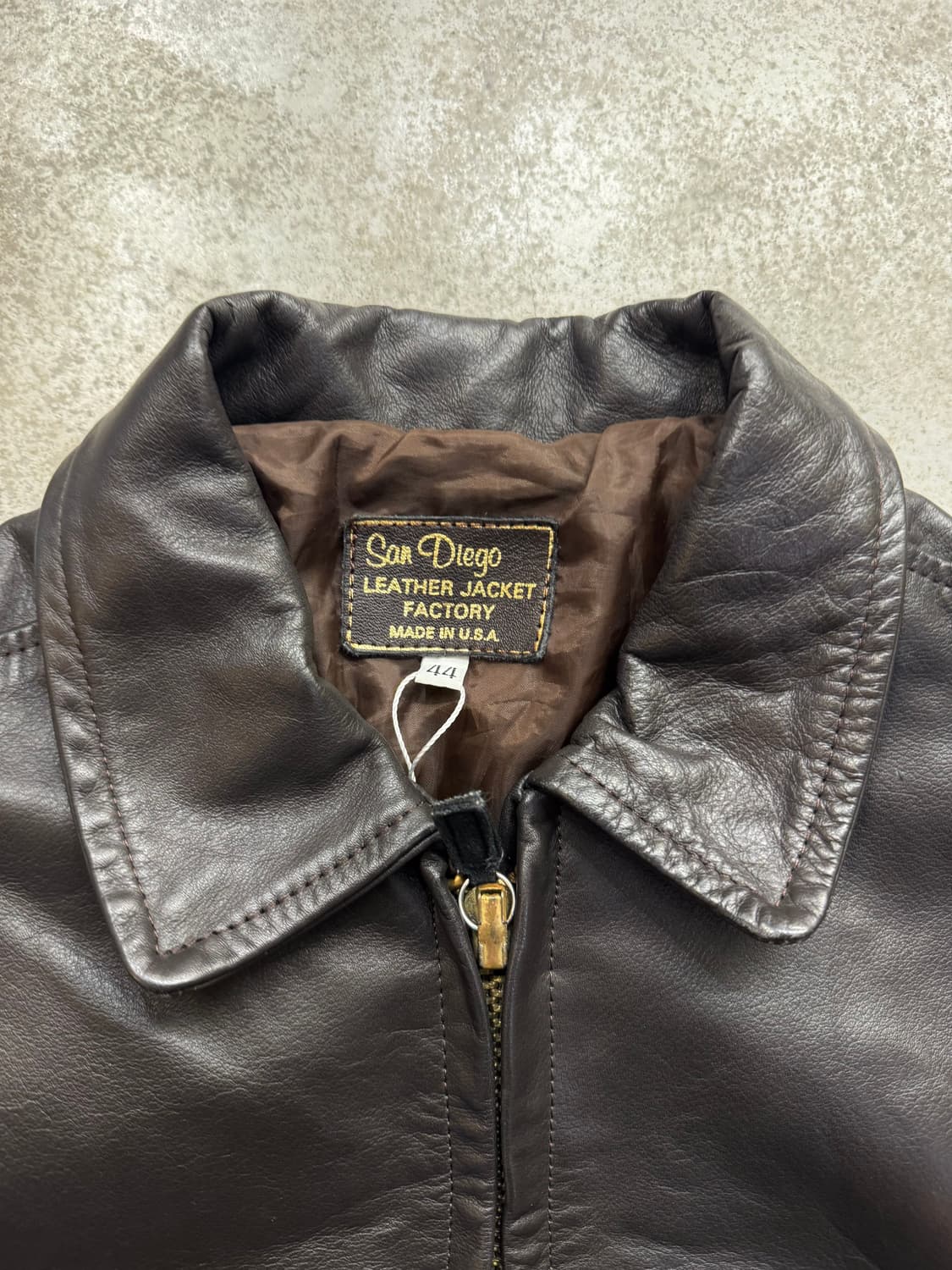 90s 샌디에고 레더 팩토리 플라이트 자켓 상품이미지4