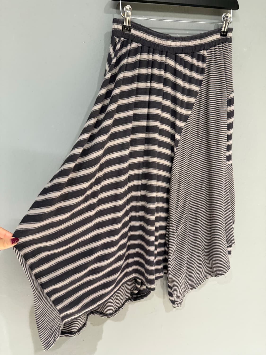 unbalance pattern mix detail skirt  상품이미지10