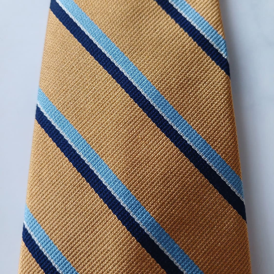 브룩스 브라더스 실크 옐로우 넥타이 9.5cm A+~A A19153
 상품이미지7