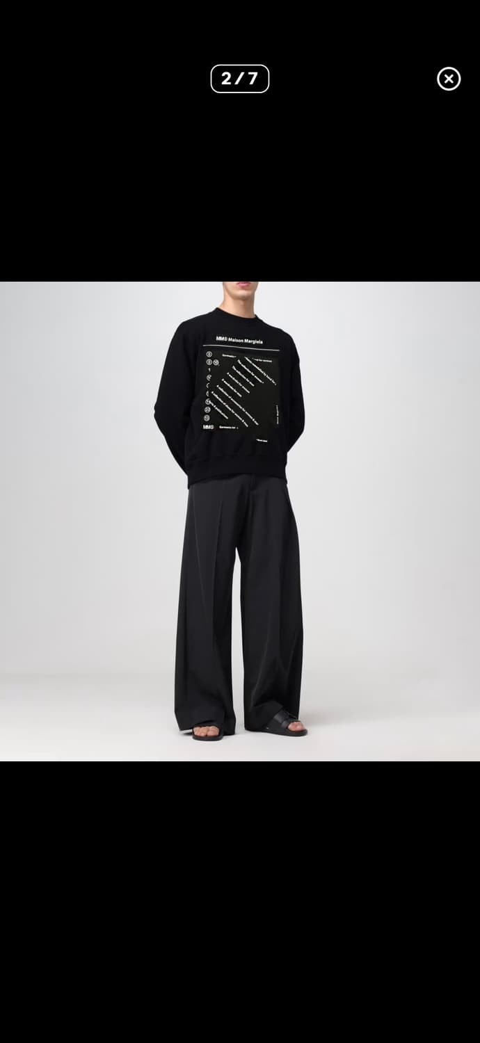 메종 마르지엘라 절개 맨투맨 상품이미지2