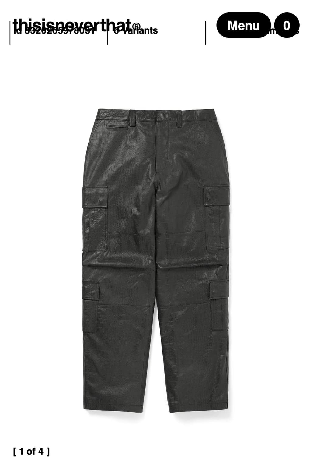 디스이즈네버댓 레더 팬츠 상품이미지1