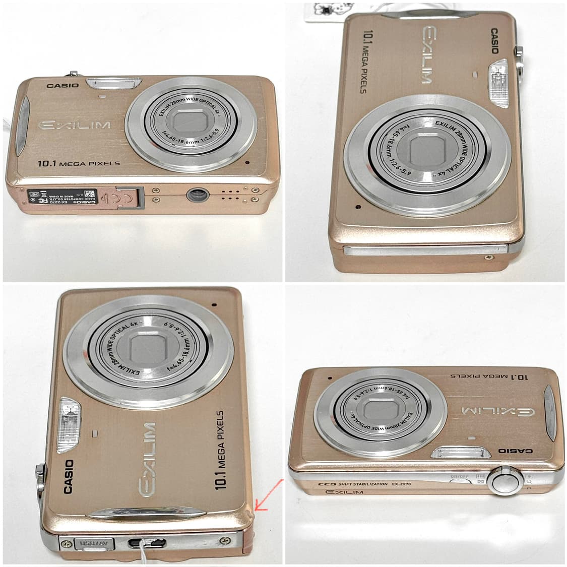 카시오 엑슬림 Z270 로즈골드 빈티지디카 상품이미지6