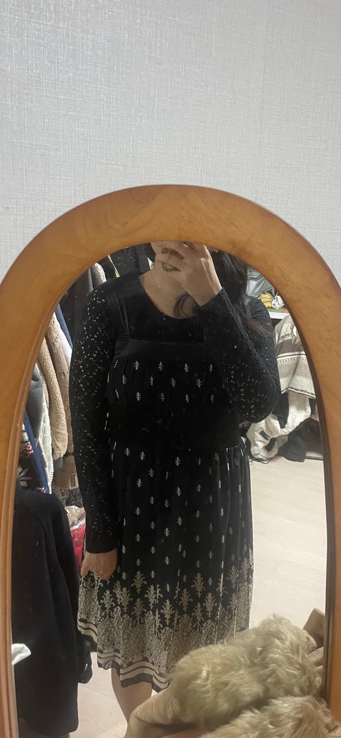 모리걸 빈티지 블랙 무채색 레이스 리본 원피스 set 🖤🎀 상품이미지8