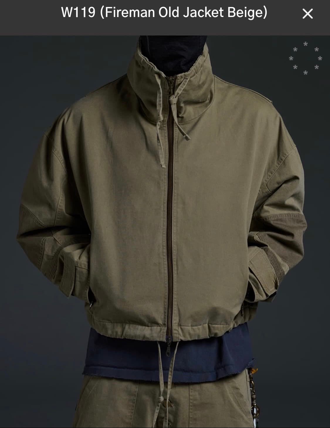 wapworks w119 파이어맨 올드 자켓 상품이미지1