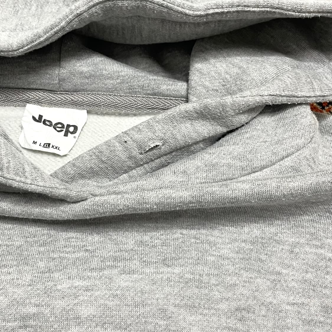 지프 그레이 기모 후드티셔츠 남성XL 상품이미지6