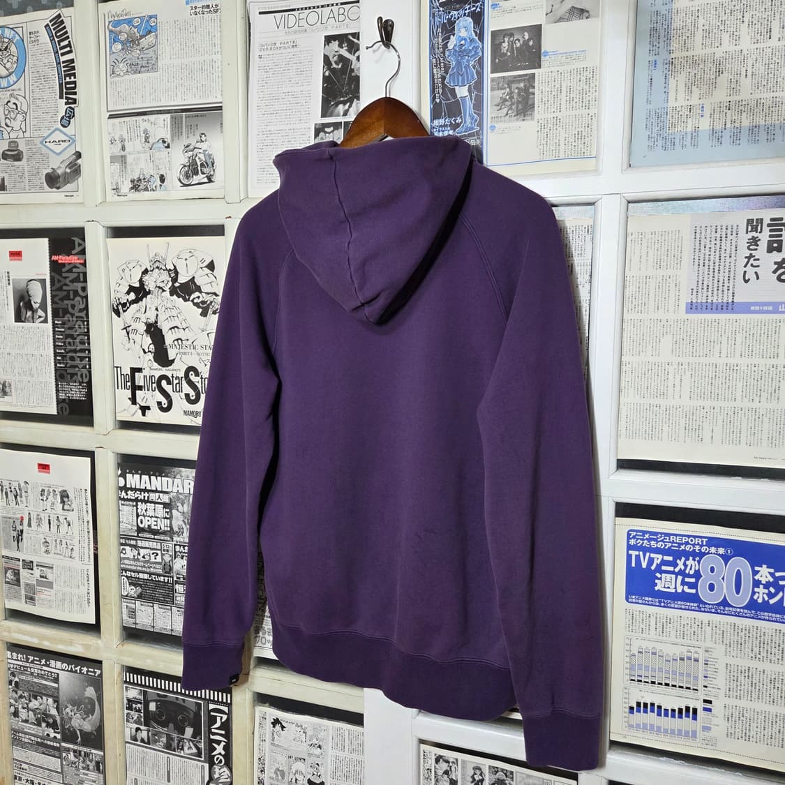 나이키 퍼플 투웨이 스우시 자수 후드집업 상품이미지6