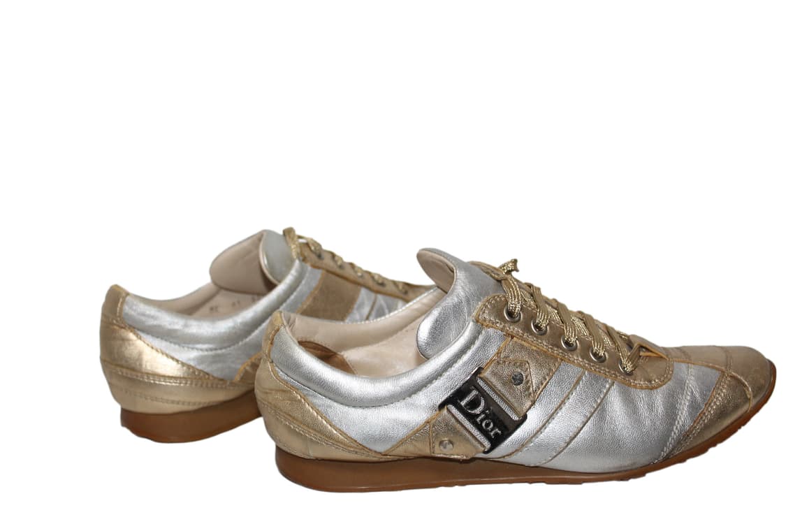 Dior 05's  John Galliano era 메탈릭 레더 스니커즈 상품이미지4