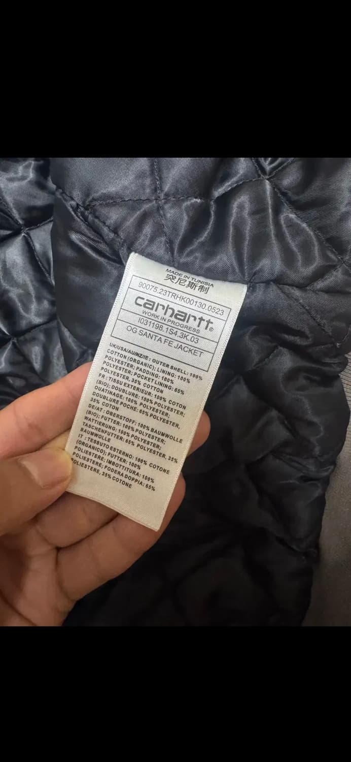 칼하트 WIP OG 산타 페 자켓 바리스타 에이지드 캔버스 - 윈터 상품이미지6