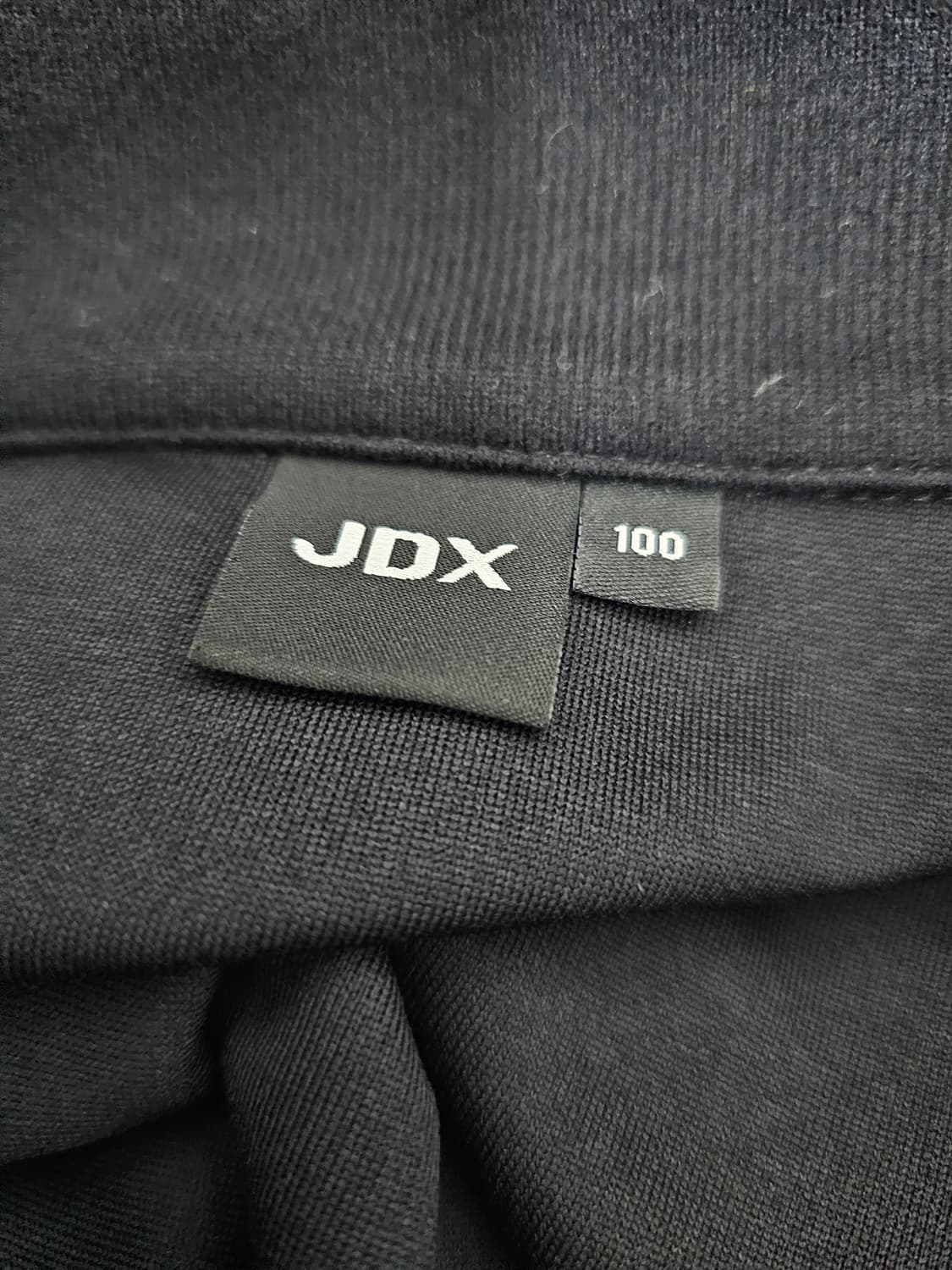 JDX 블랙 하프집업 포켓 맨투맨 티셔츠 100 상품이미지3