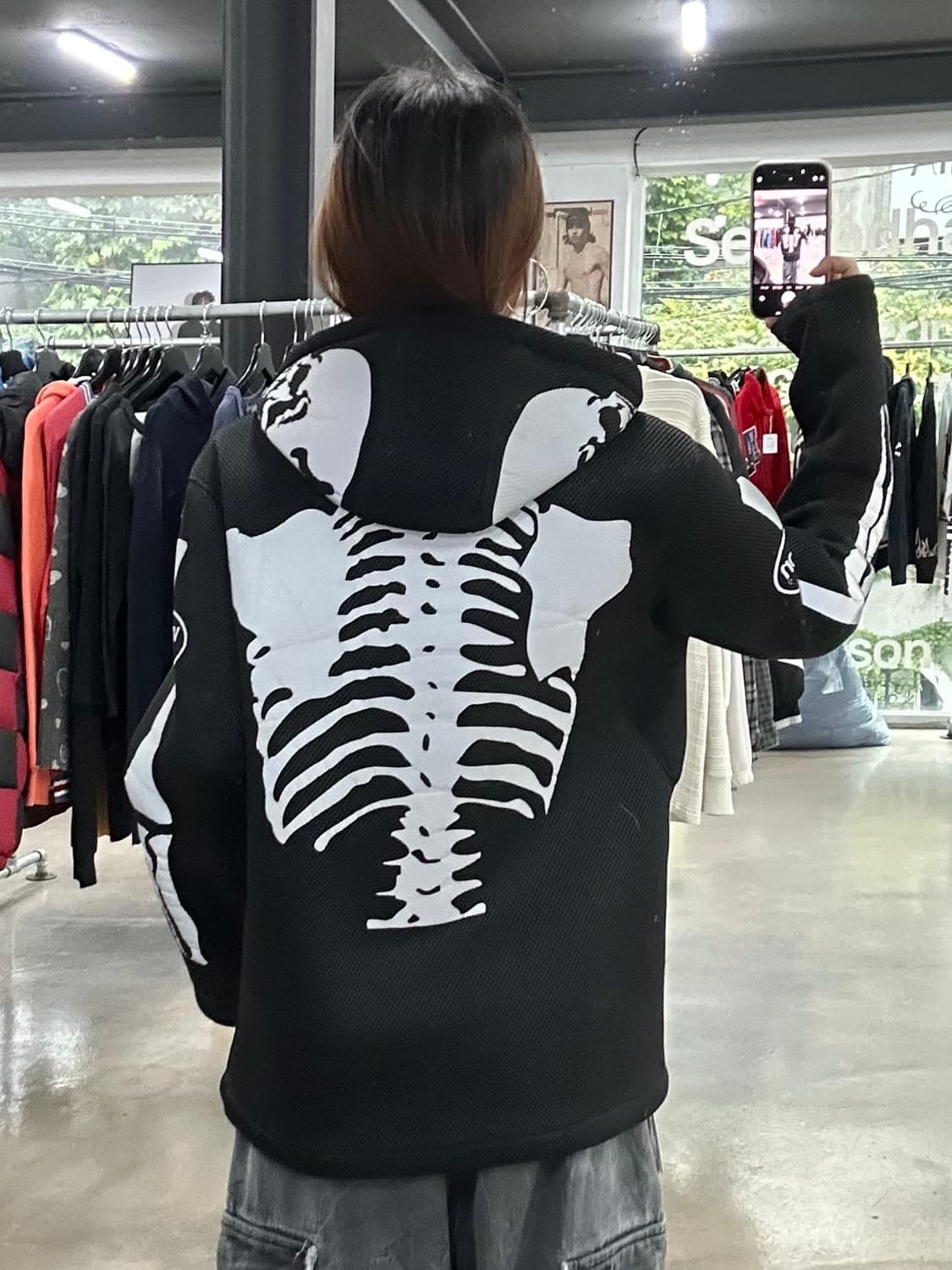 벤슨 본 스켈레톤 투웨이 매쉬 후드자켓 상품이미지4