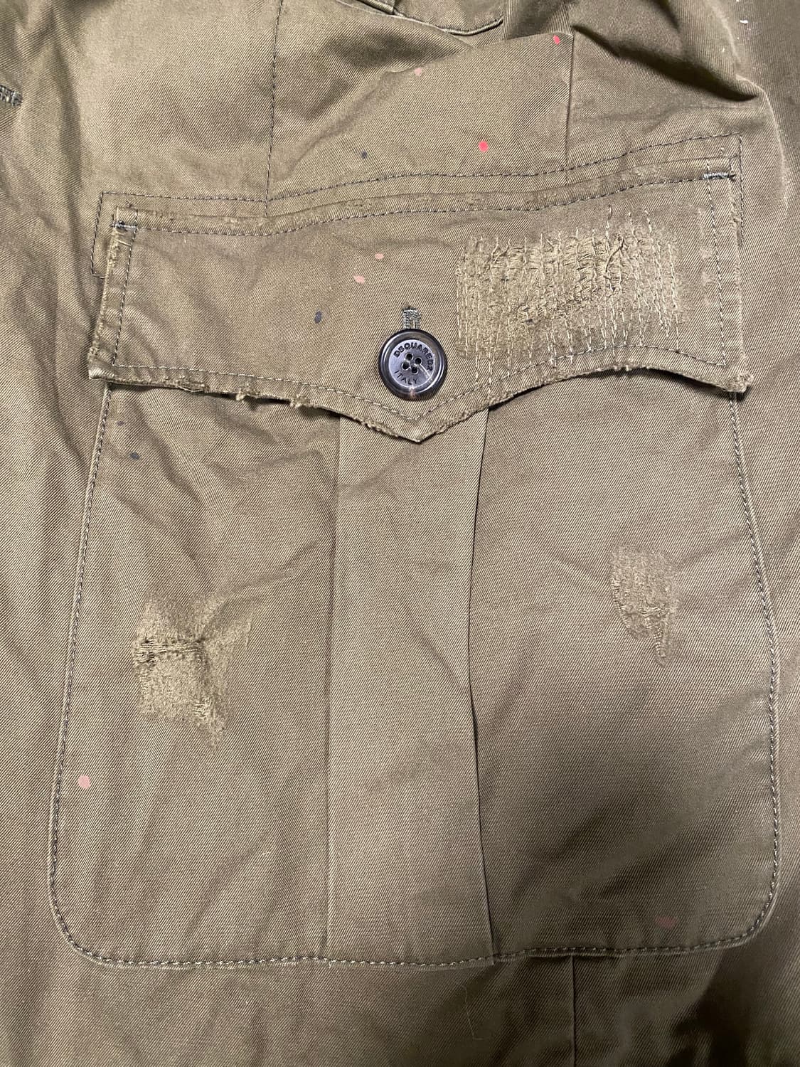 데미지 밀리터리 자켓 상품이미지4