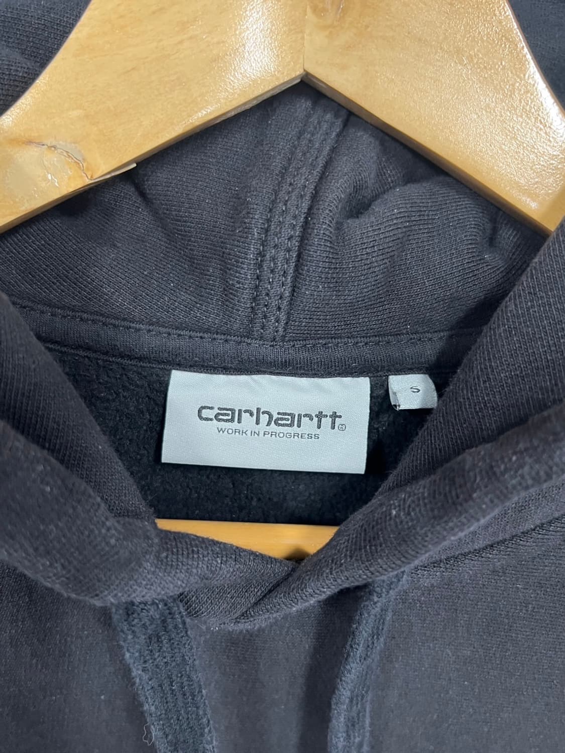 칼하트wip 아메리칸 스크립트 풀오버 기모 후드티 상품이미지5