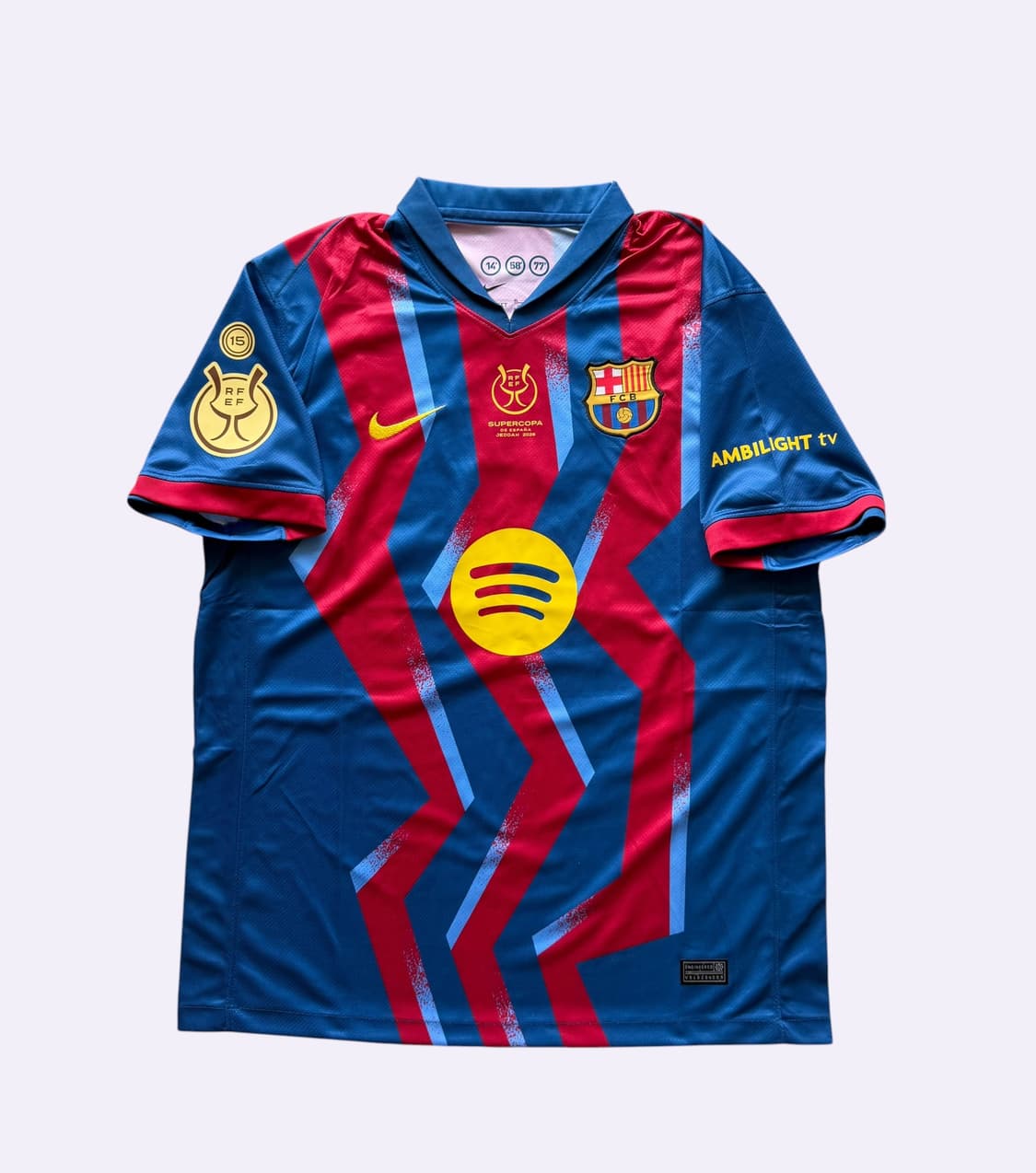 25/26 바르셀로나 수페르코파 결승 라민 야말 유니폼 상품이미지2