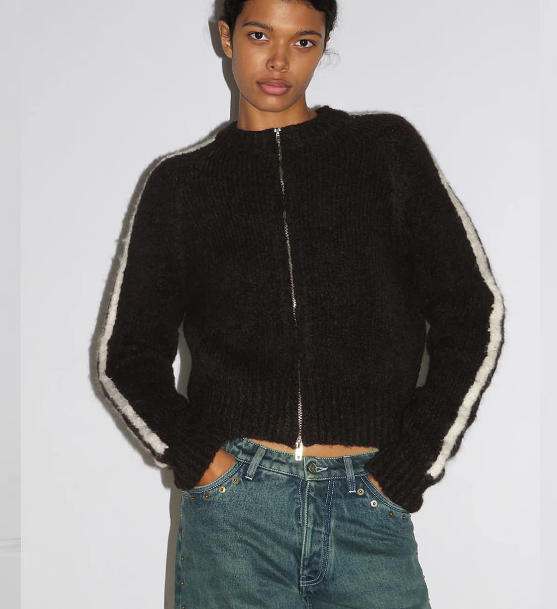 Paloma wool 팔로마울 Grand Slam Zip 니트 가디건 S 상품이미지6