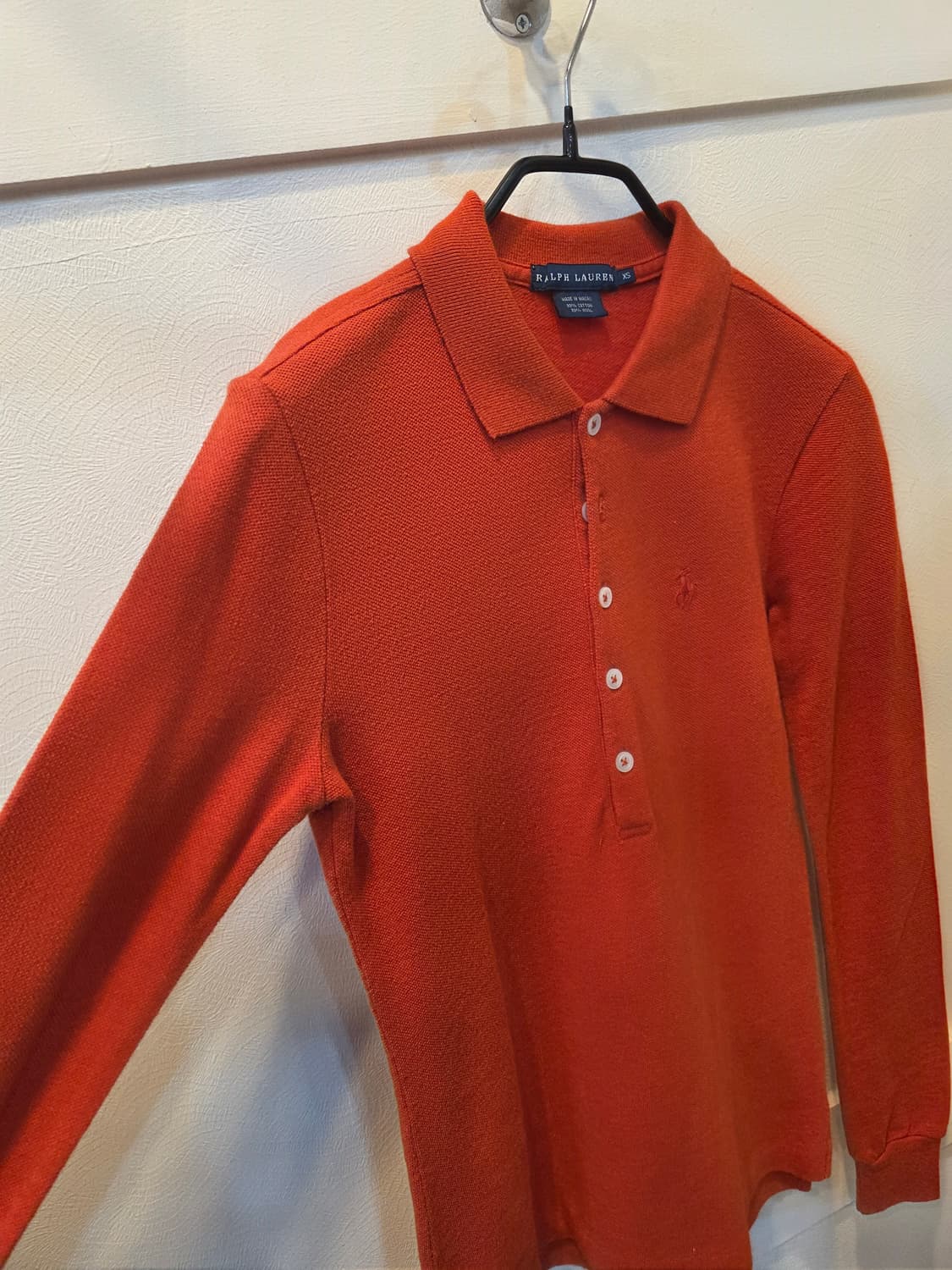 랄프로렌 오렌지색 폴로 니트 XS 상품이미지3