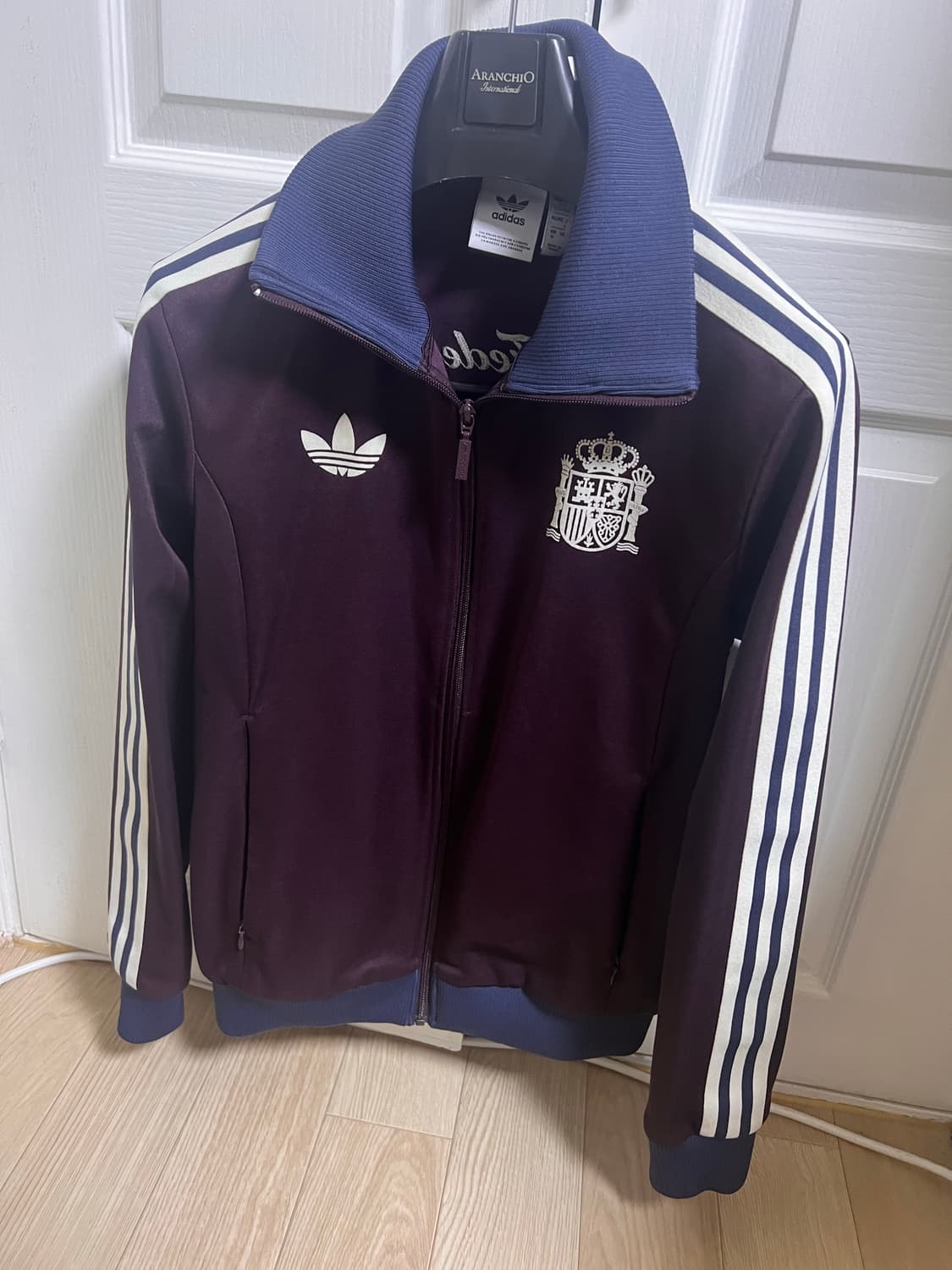 아디다스 베켄바우어 스페인 마룬 트랙탑 저지 져지집업 KR M 상품이미지2