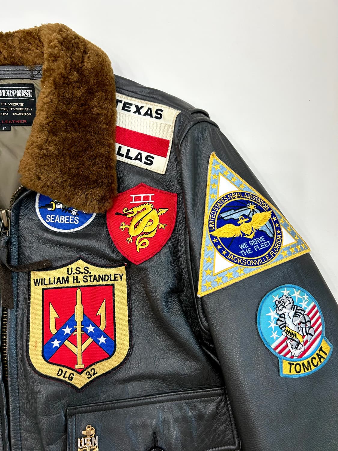 탑건메버릭Craft Enterprise G-1 커스텀 소가죽 항공 자켓 상품이미지2