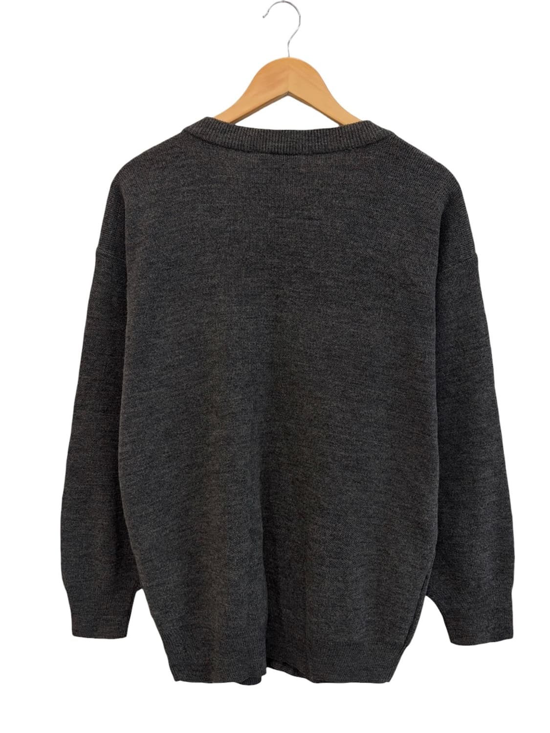 90s 라코스테 울 가디건 차콜 (XL) 상품이미지6