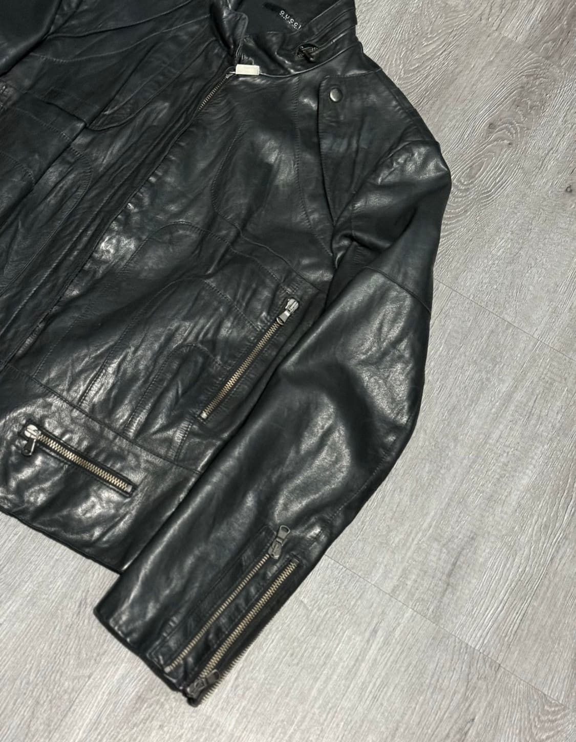 Gucci by Tom Ford 레더 카페 레이서 자켓 상품이미지3