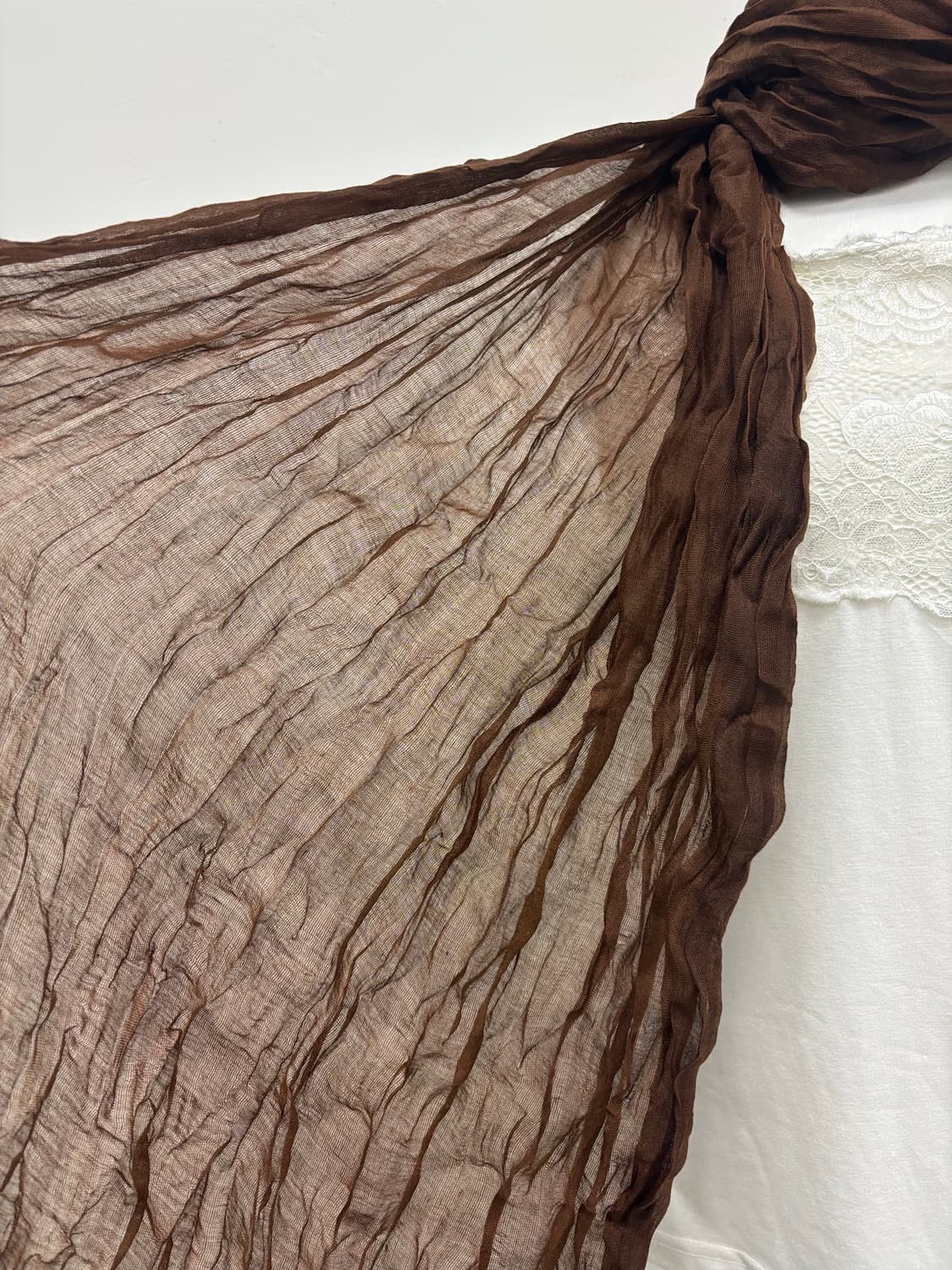 빈티지 브라운 머플러 상품이미지5