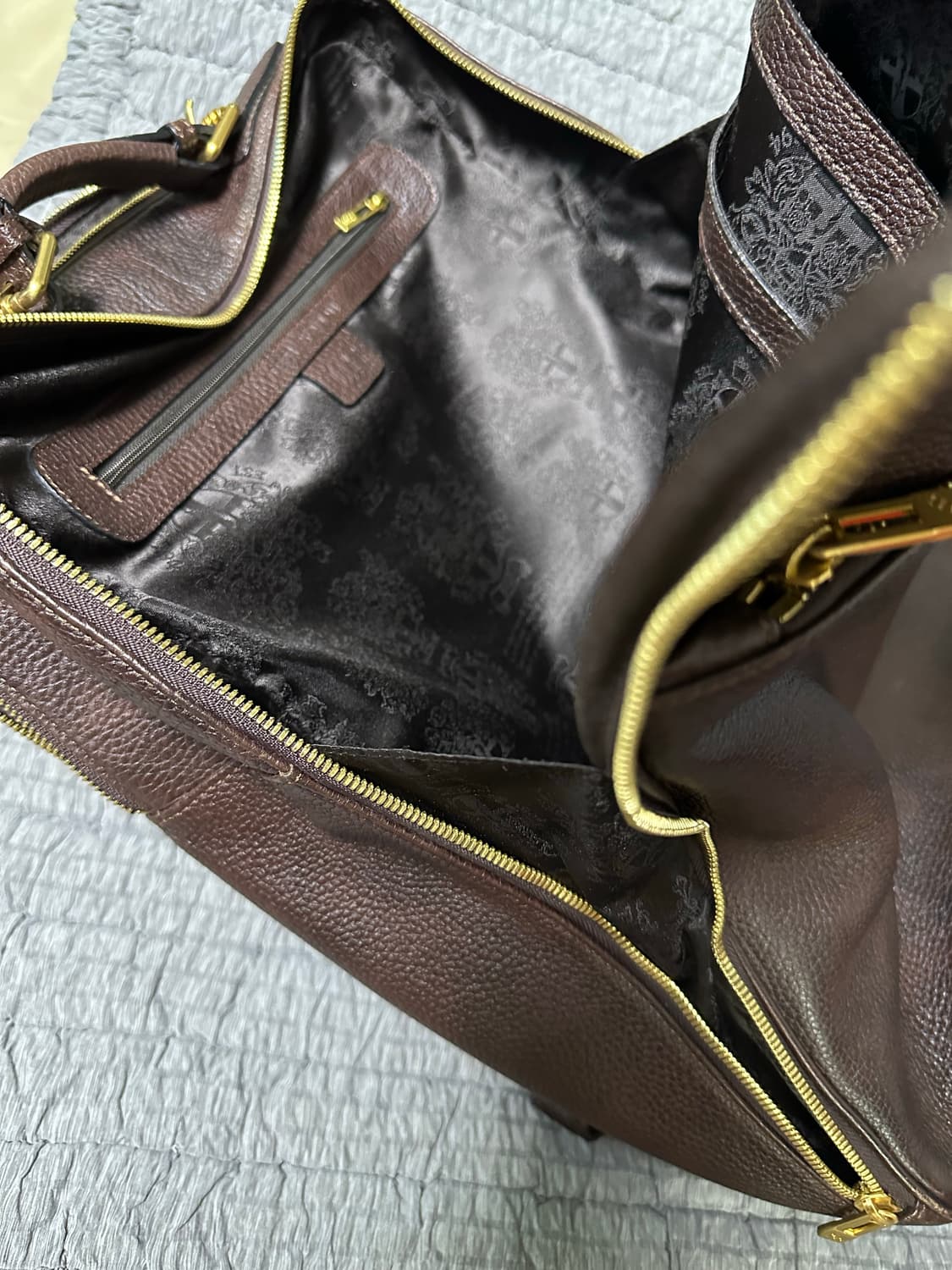 닥스 브라운 가죽 백팩 상품이미지7