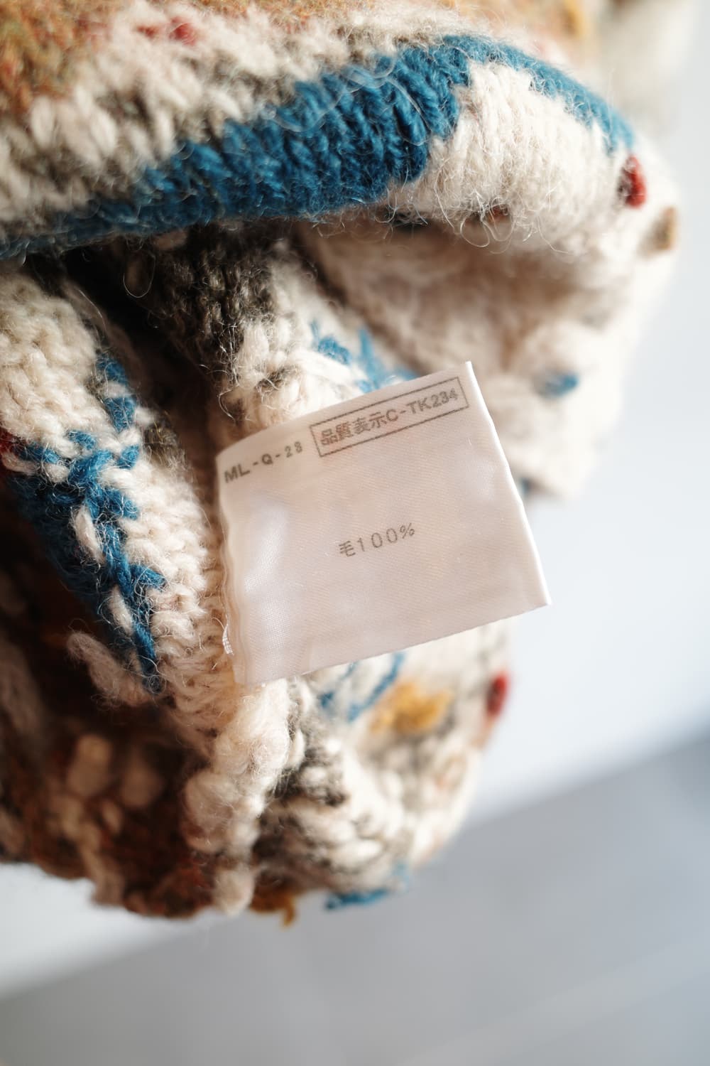 Japan brand 울 패턴 니트  상품이미지6